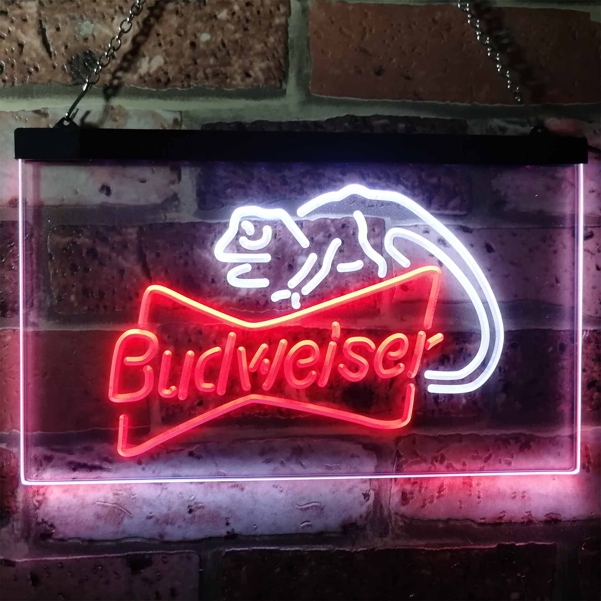 Budweiser Lizard Beer Bar Home Bar Neon Light LED Sign - Image 6