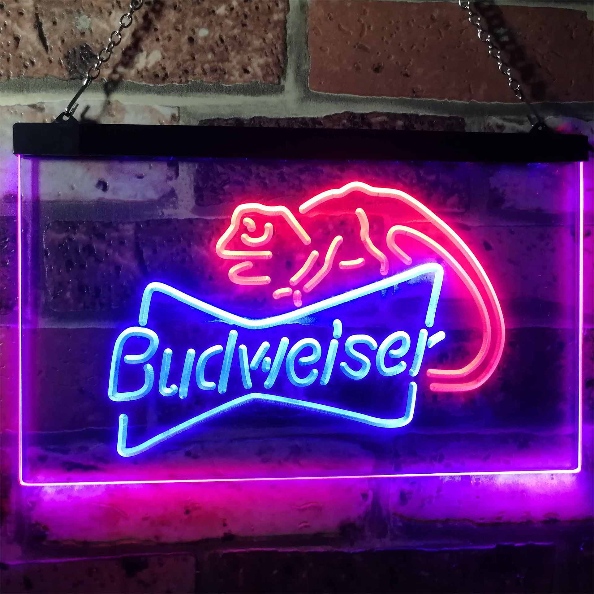 Budweiser Lizard Beer Bar Home Bar Neon Light LED Sign - Image 9