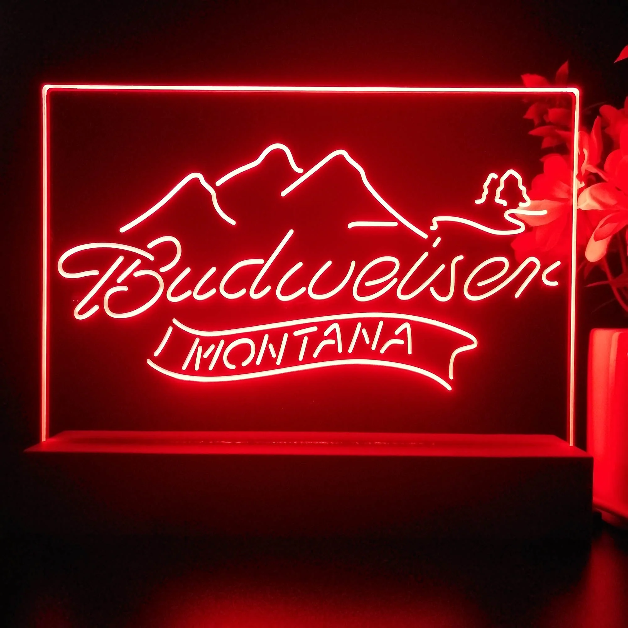 Budweiser Montana Neon Sign Pub Bar Lamp - Image 4