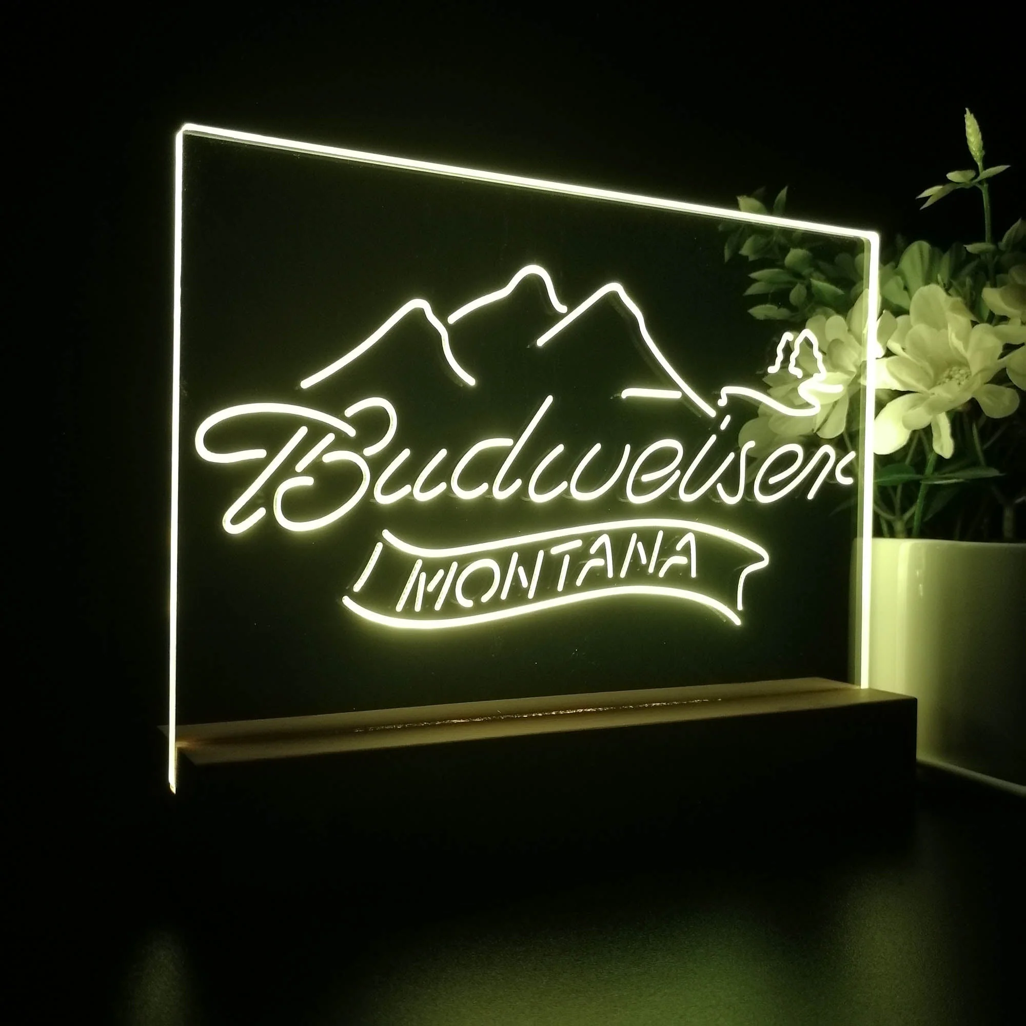Budweiser Montana Neon Sign Pub Bar Lamp - Image 6