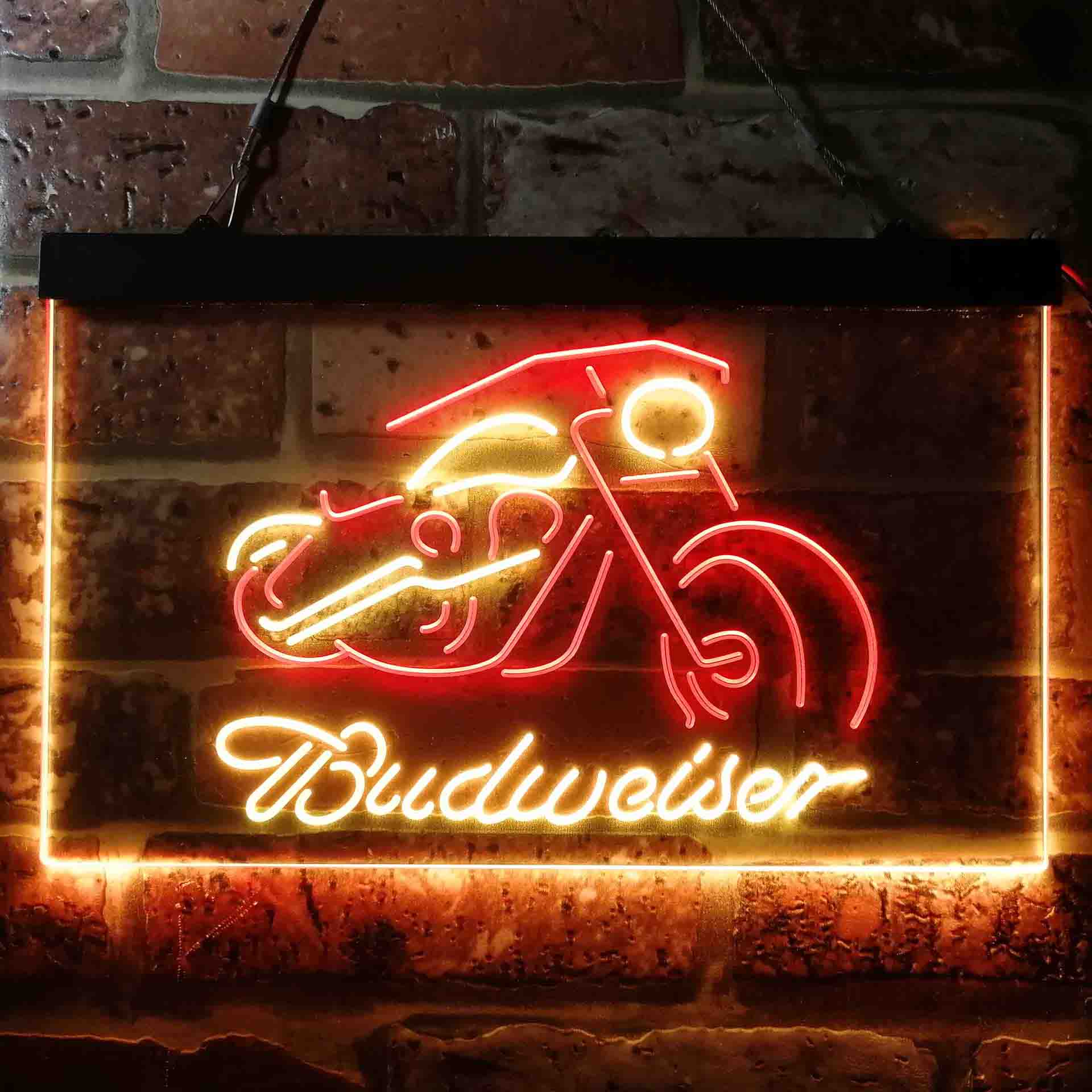 Budweiser Motorcycle Garage Neon-Like LED Sign - Image 4