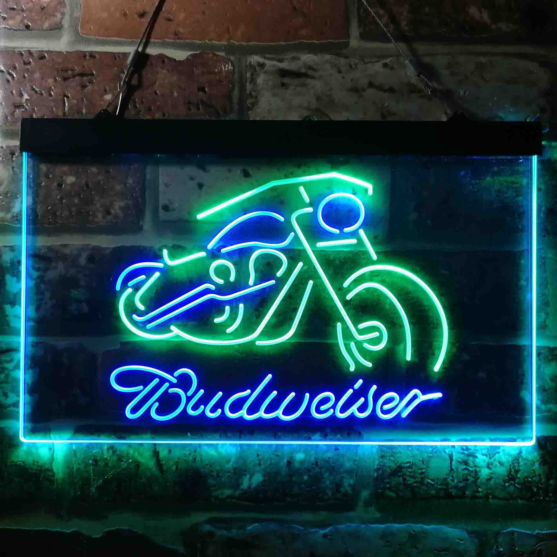 Budweiser Motorcycle Garage Neon-Like LED Sign - Image 6
