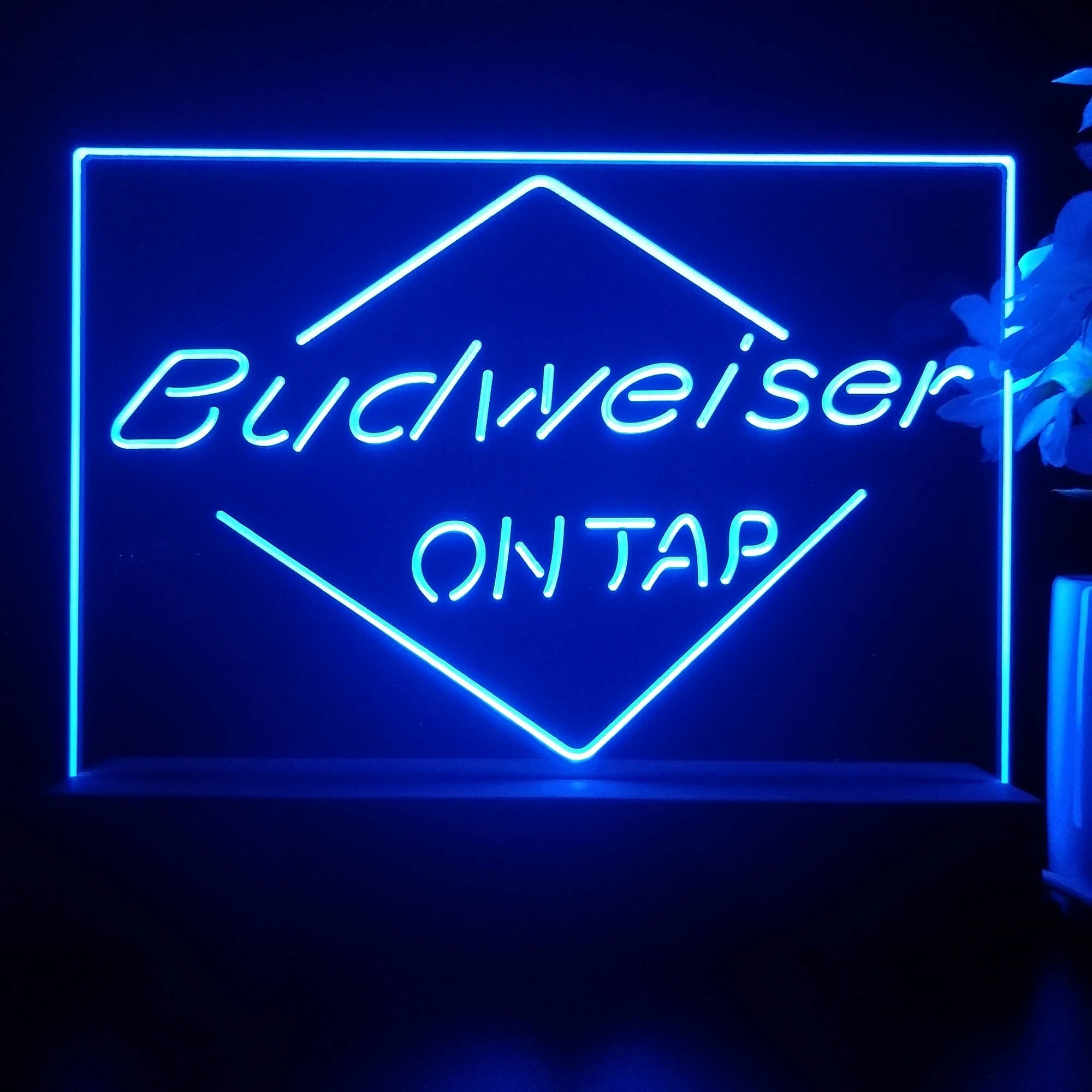 Budweiser On Tap Beer Neon Sign Pub Bar Lamp - Image 4