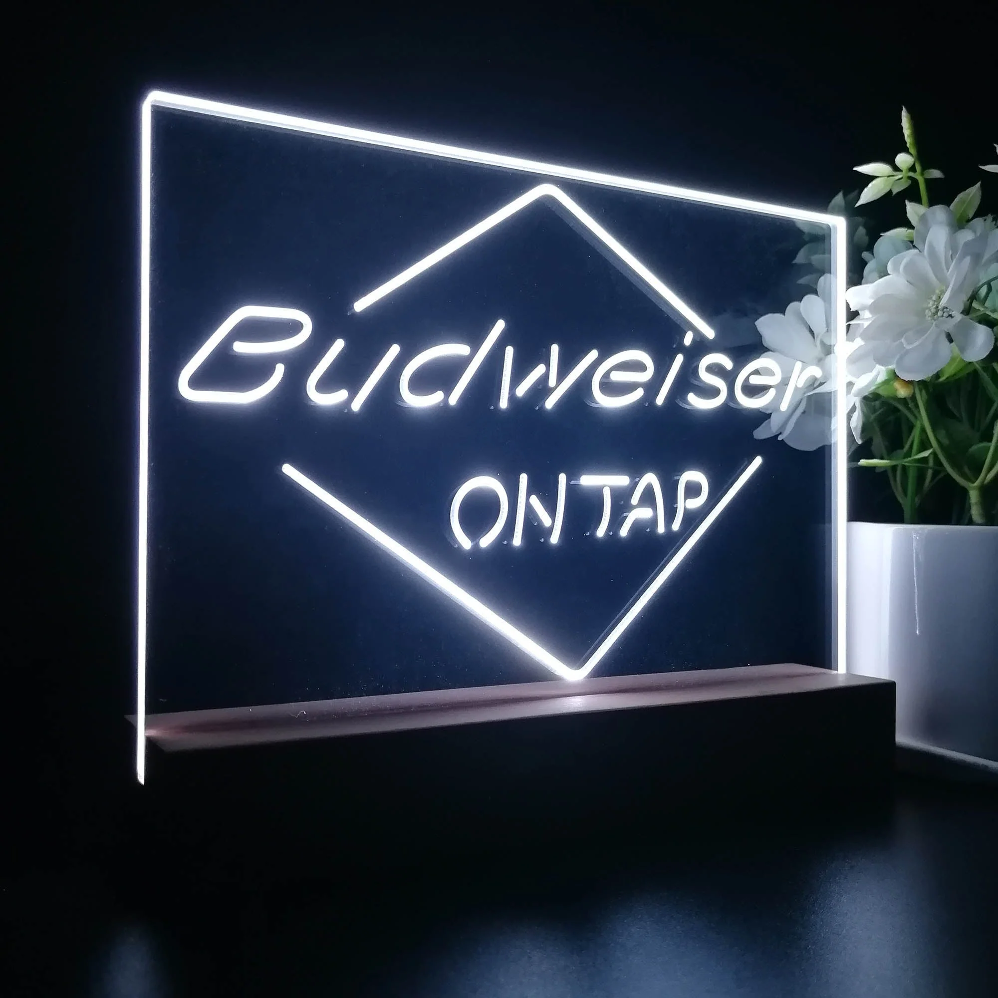 Budweiser On Tap Beer Neon Sign Pub Bar Lamp - Image 7
