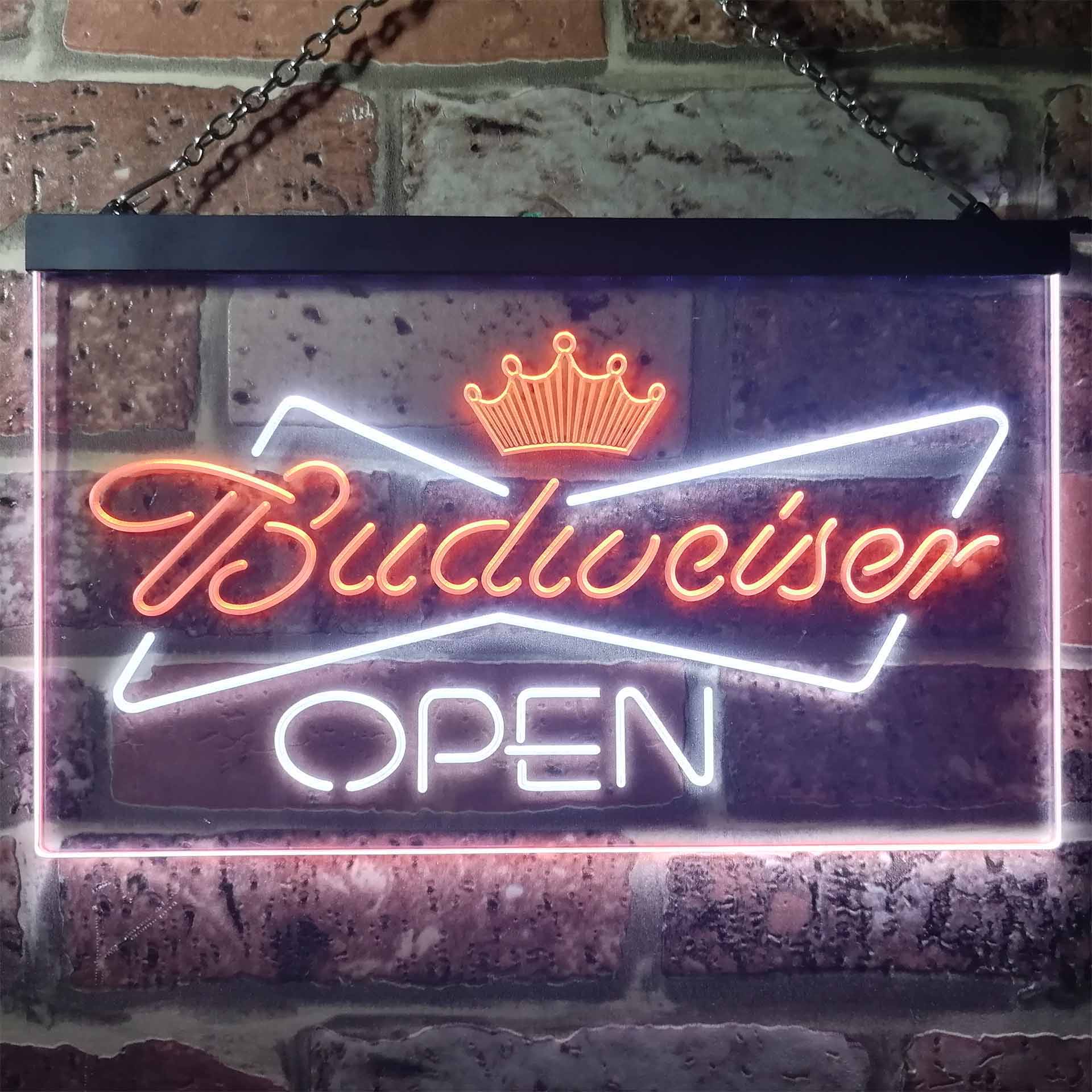 Budweiser Open Home Bar Home Bar Neon Light LED Sign - Image 12