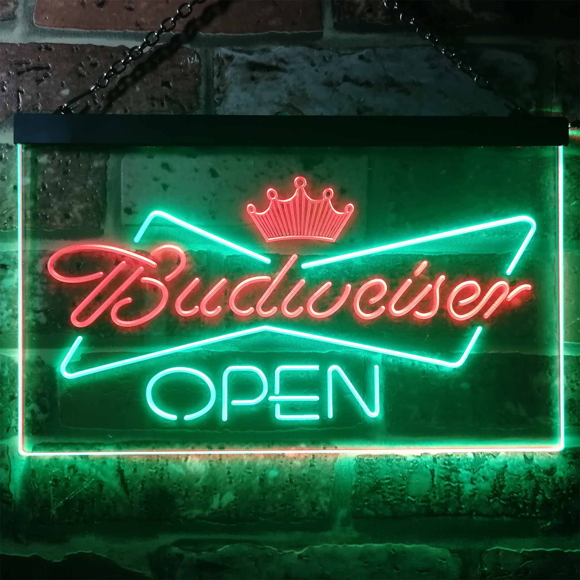 Budweiser Open Home Bar Home Bar Neon Light LED Sign - Image 6
