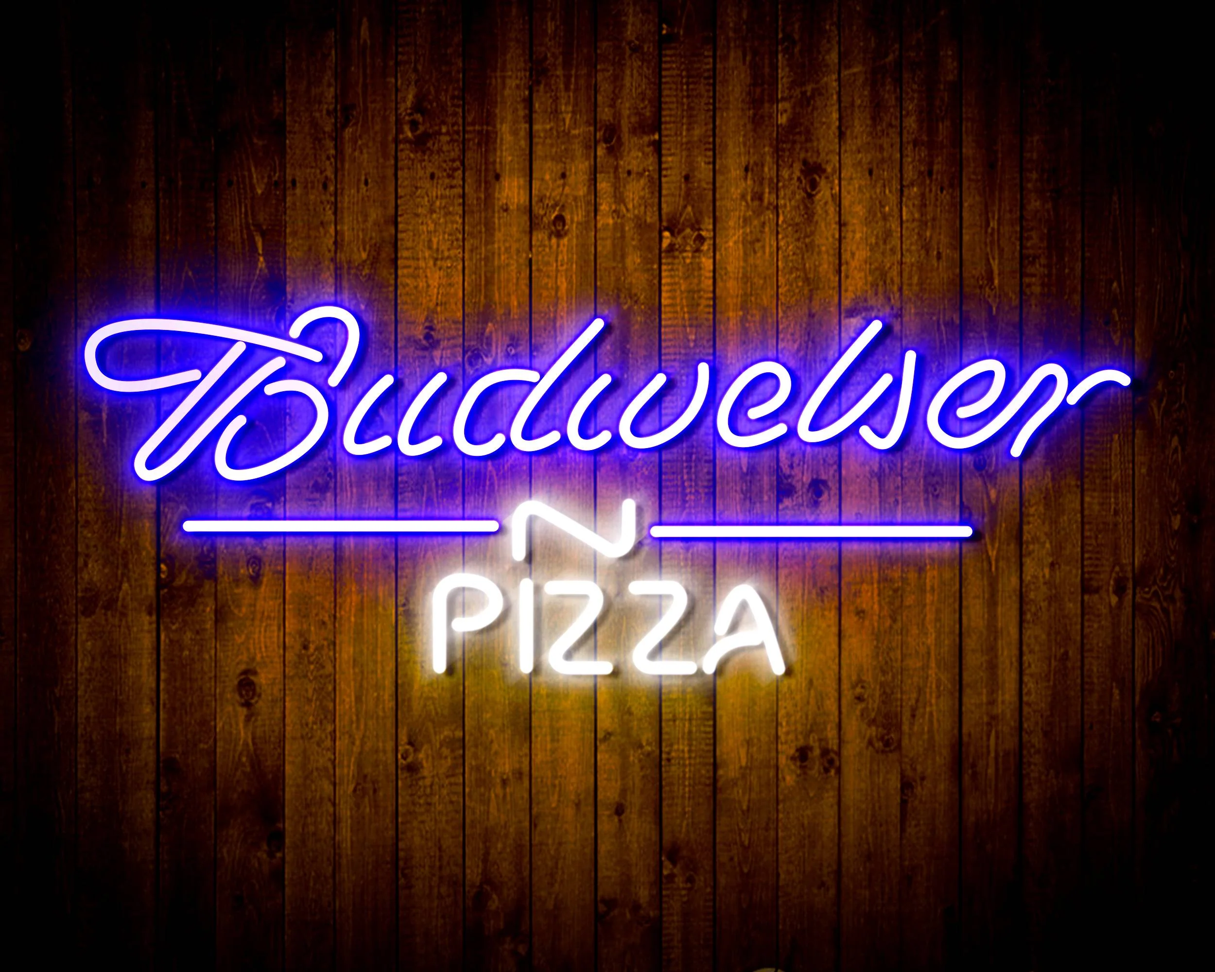 Budweiser Beer Pizza Handmade Neon Flex LED Sign - Image 6