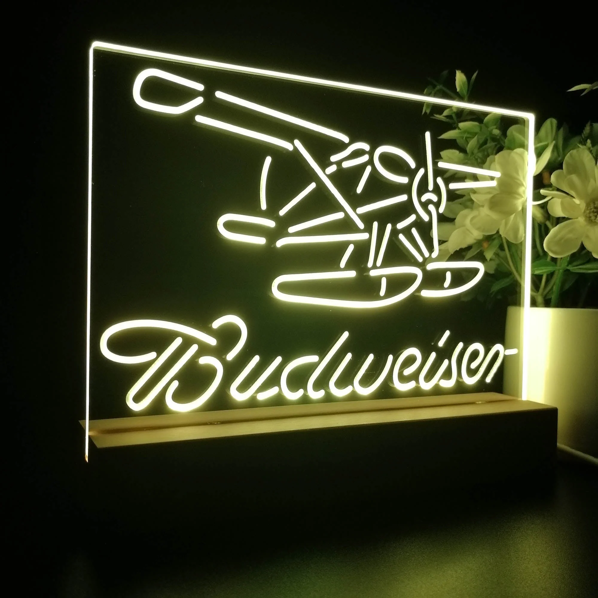 Budweiser Plane Neon Sign Pub Bar Lamp - Image 5