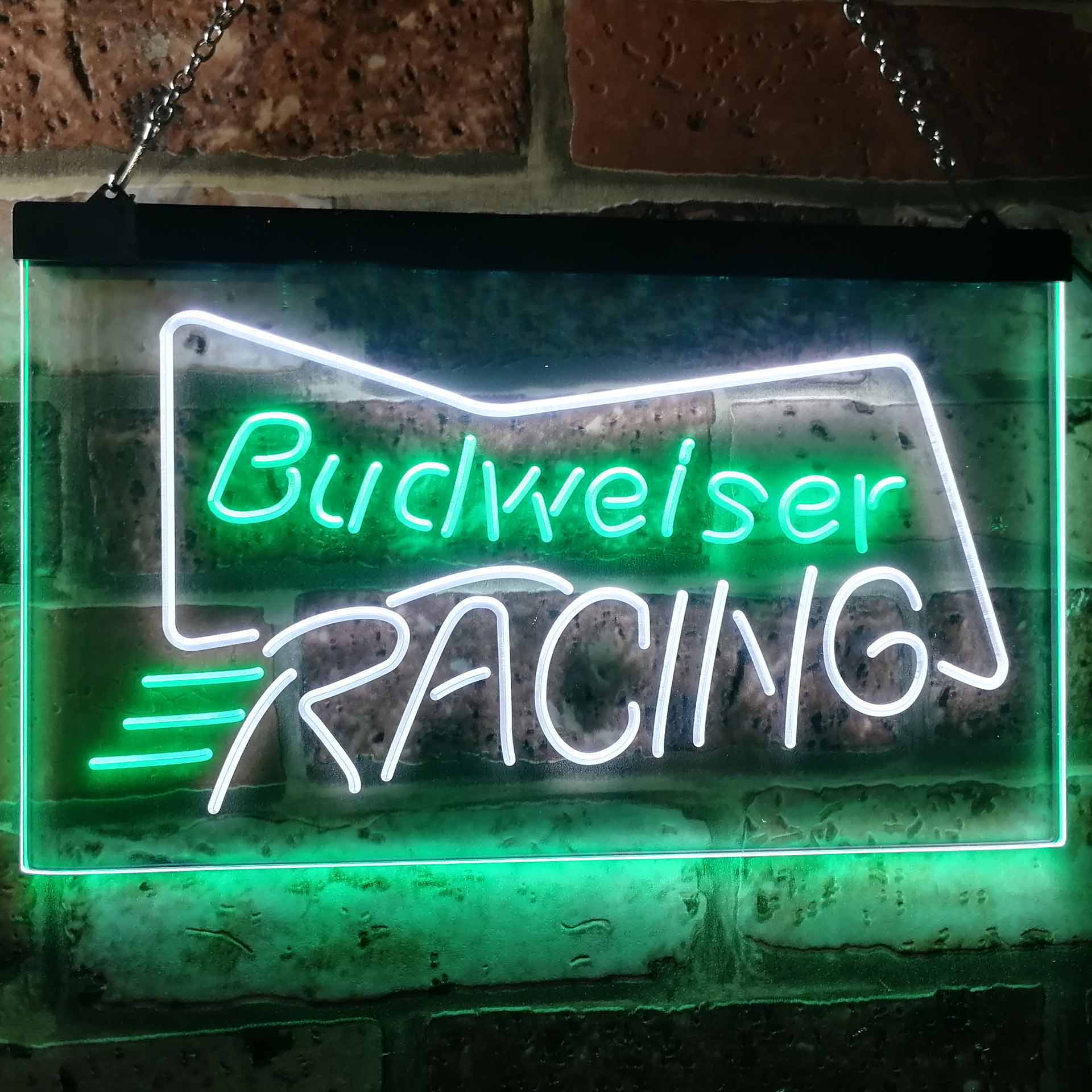 Budweiser Racing Car Beer Bar Home Bar Neon Light LED Sign - Image 4