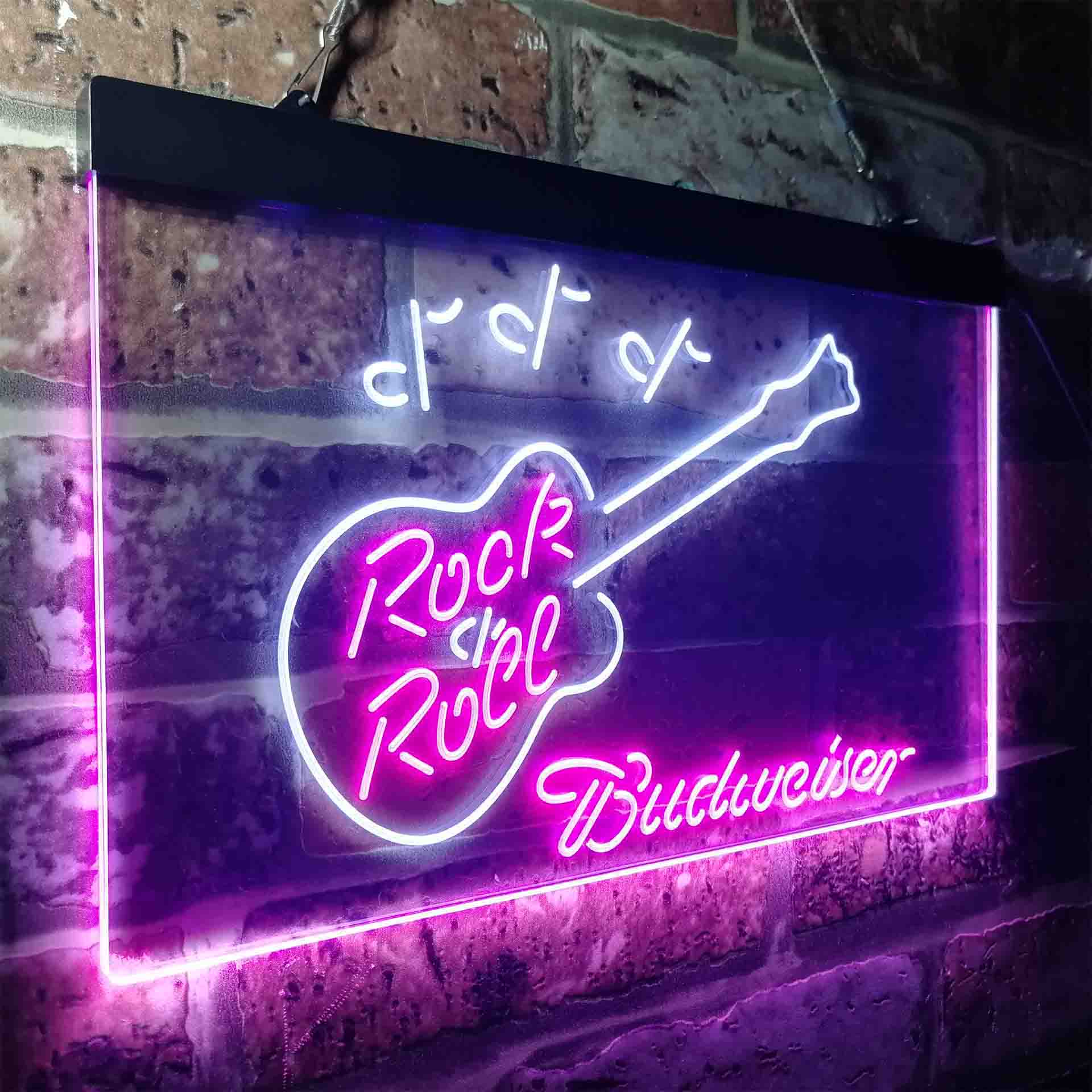 Budweiser Rock n Roll Live Music Neon-Like LED Sign - Image 15