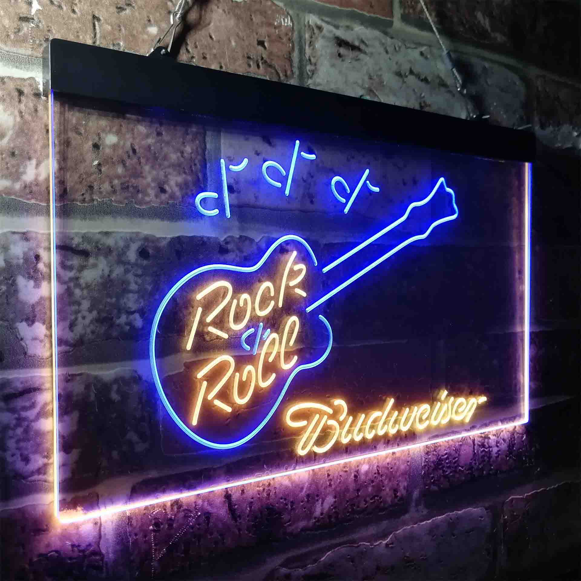 Budweiser Rock n Roll Live Music Neon-Like LED Sign - Image 21