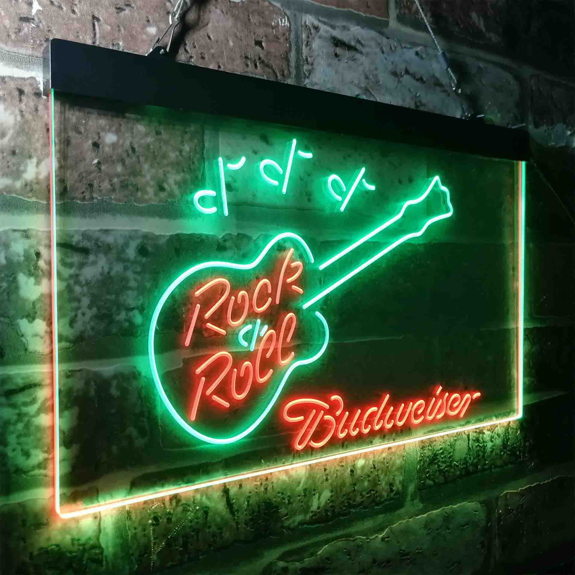 Budweiser Rock n Roll Live Music Neon-Like LED Sign - Image 23