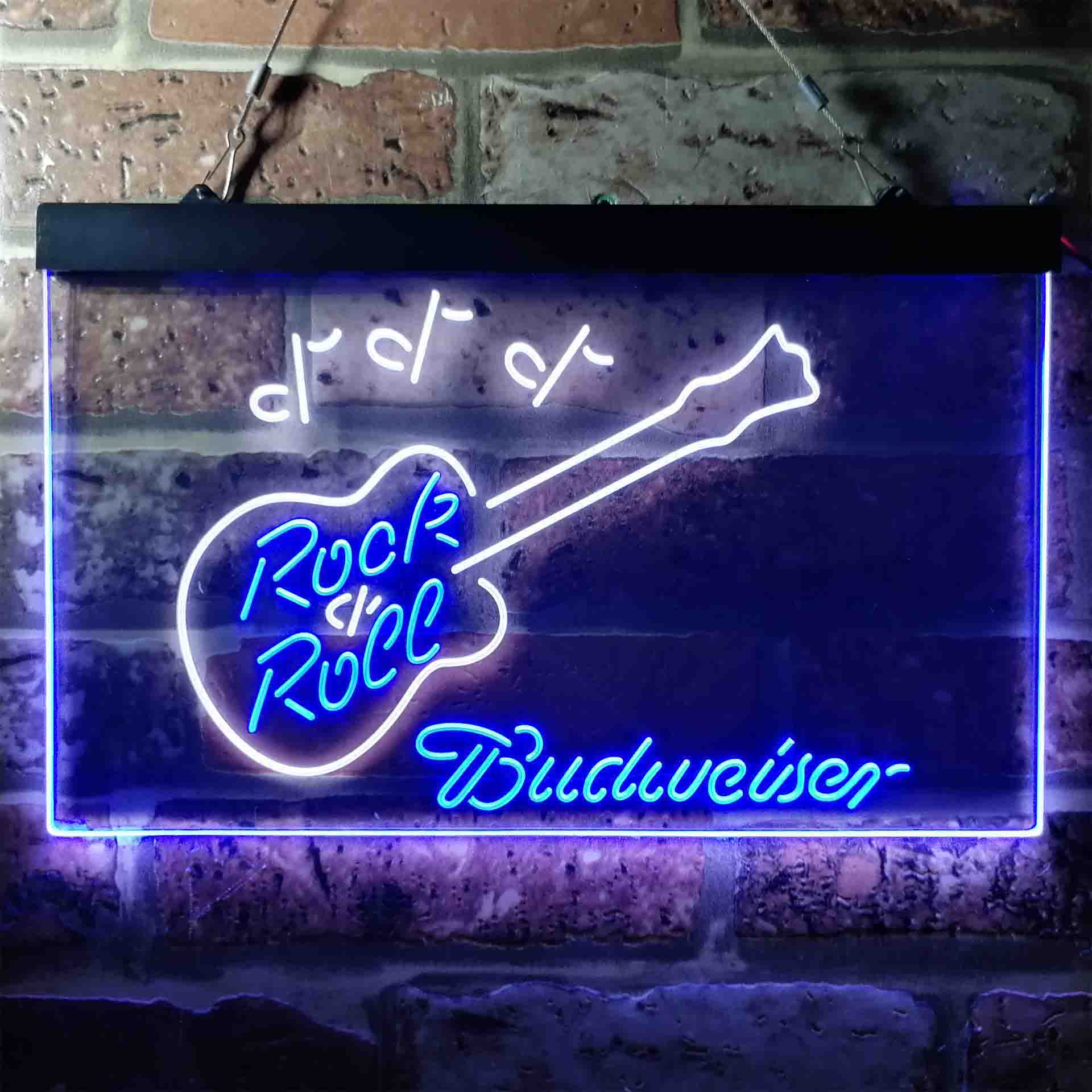 Budweiser Rock n Roll Live Music Neon-Like LED Sign - Image 3