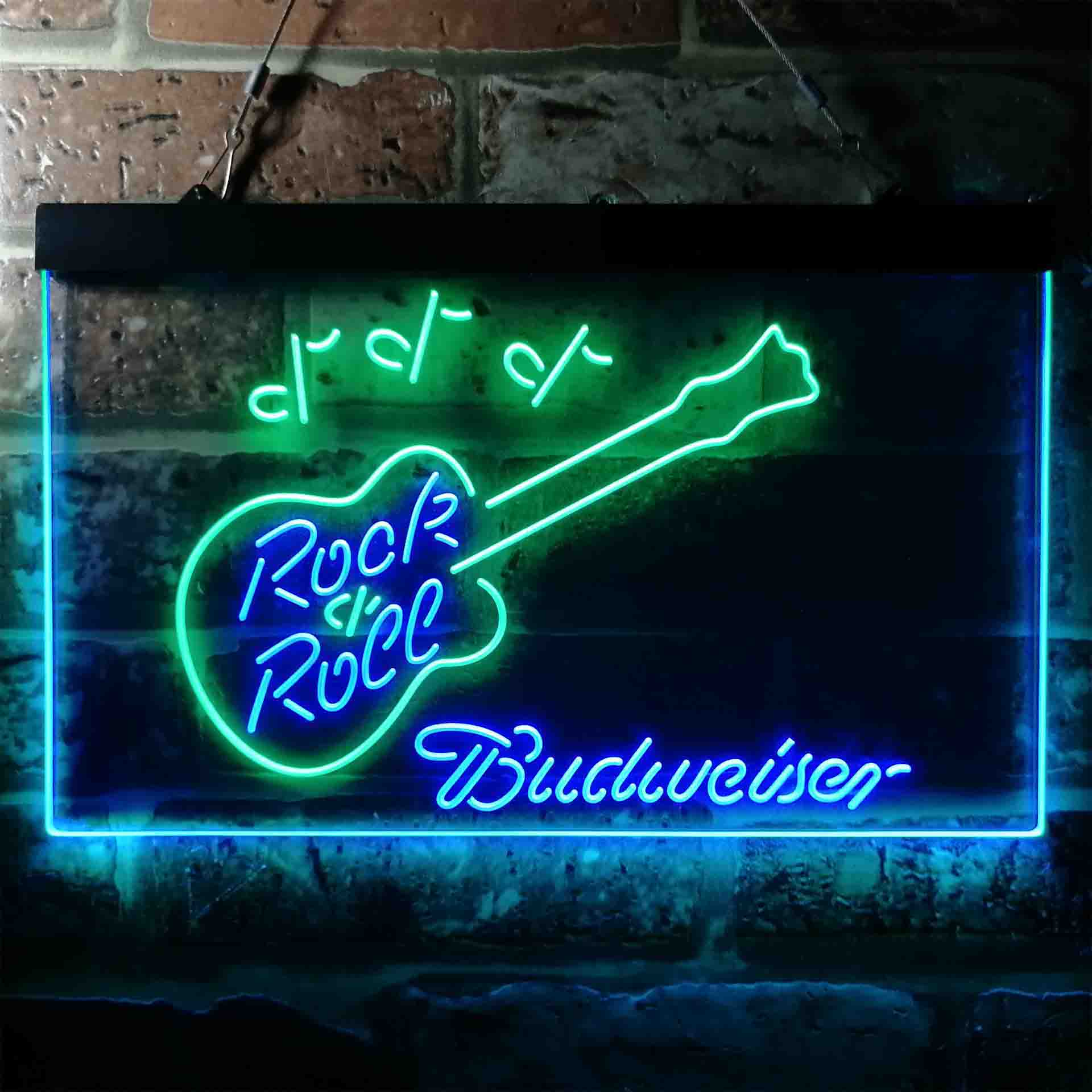 Budweiser Rock n Roll Live Music Neon-Like LED Sign - Image 6