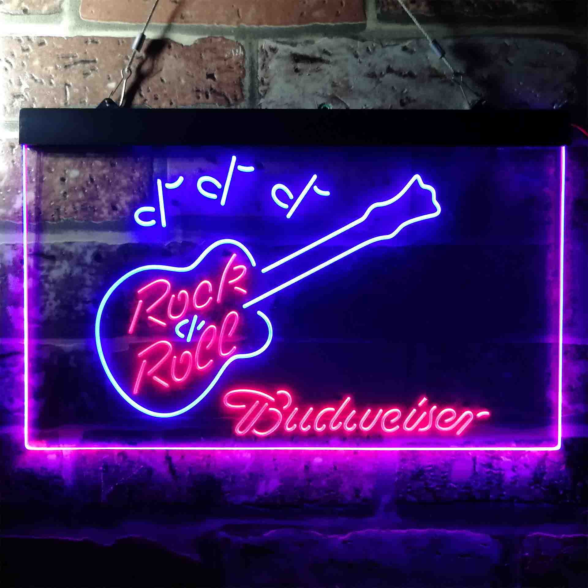 Budweiser Rock n Roll Live Music Neon-Like LED Sign - Image 7