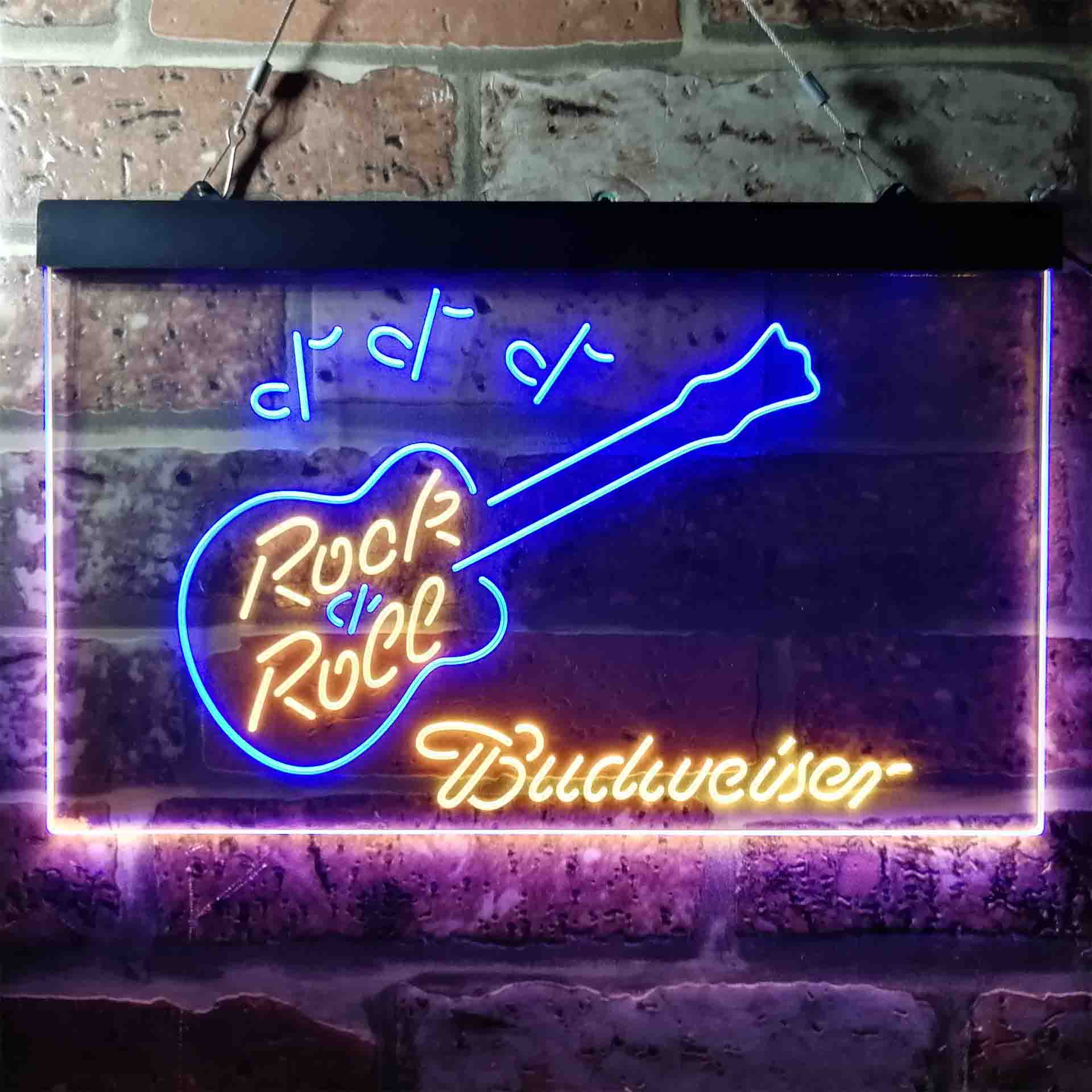 Budweiser Rock n Roll Live Music Neon-Like LED Sign - Image 8