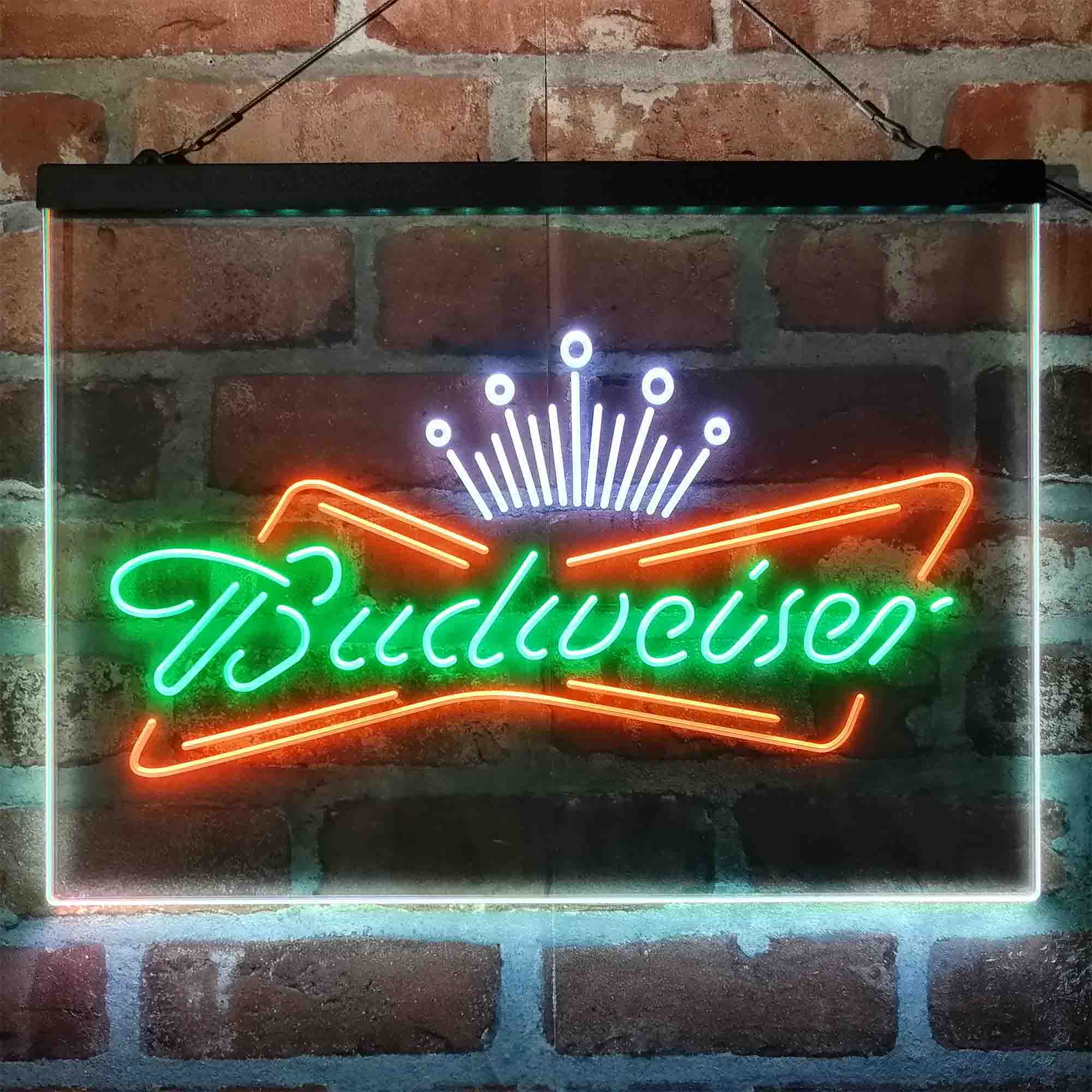 Budweiser Royal Crown Neon 3-Color LED Sign - Image 10