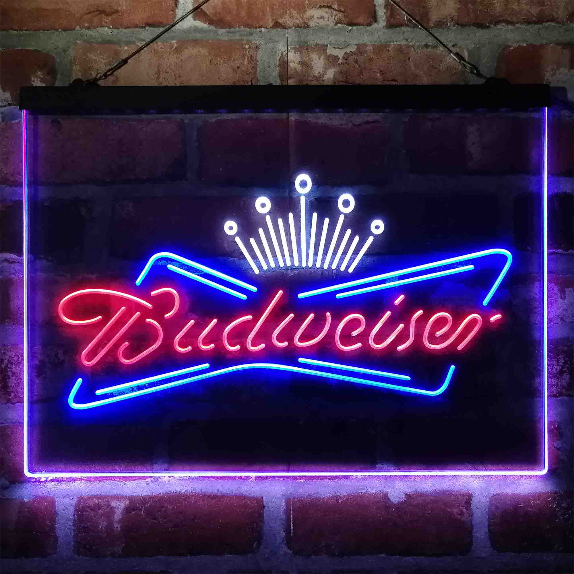Budweiser Royal Crown Neon 3-Color LED Sign - Image 7