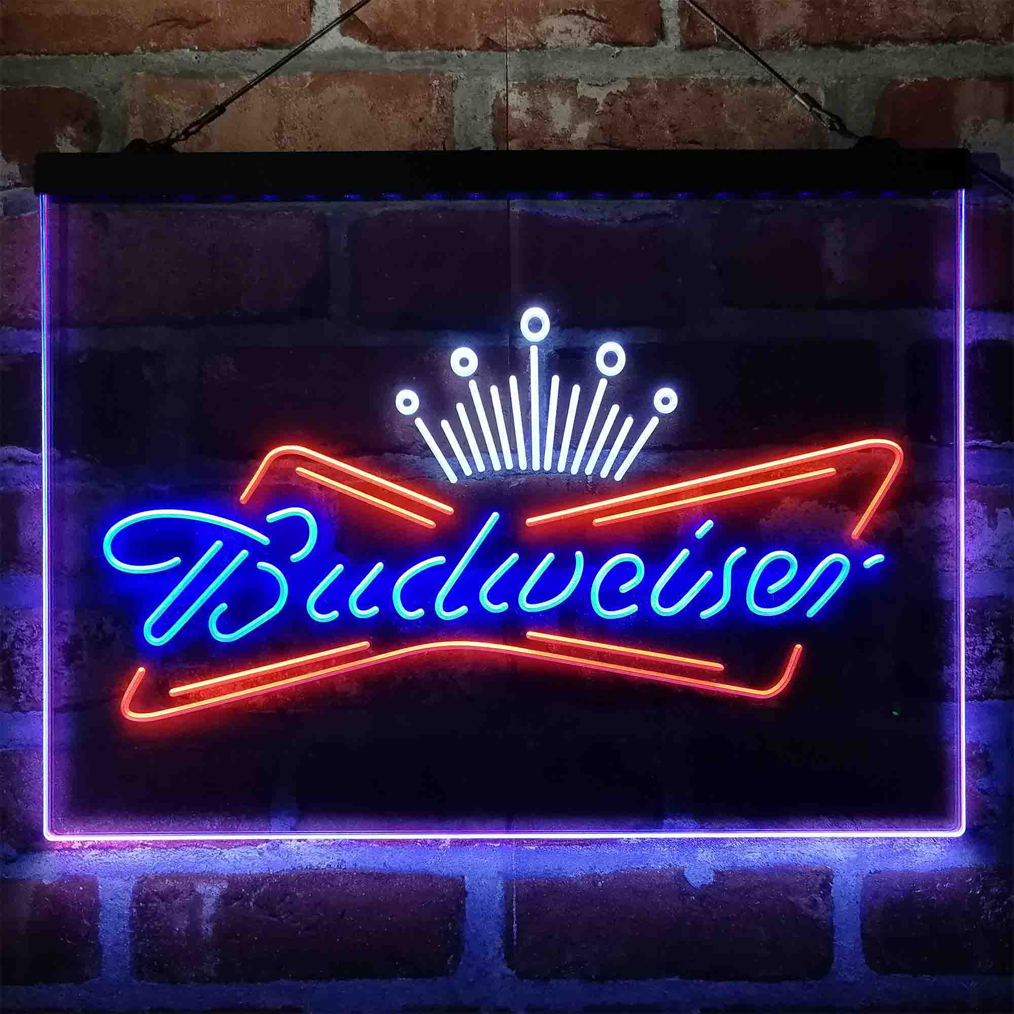 Budweiser Royal Crown Neon 3-Color LED Sign - Image 9