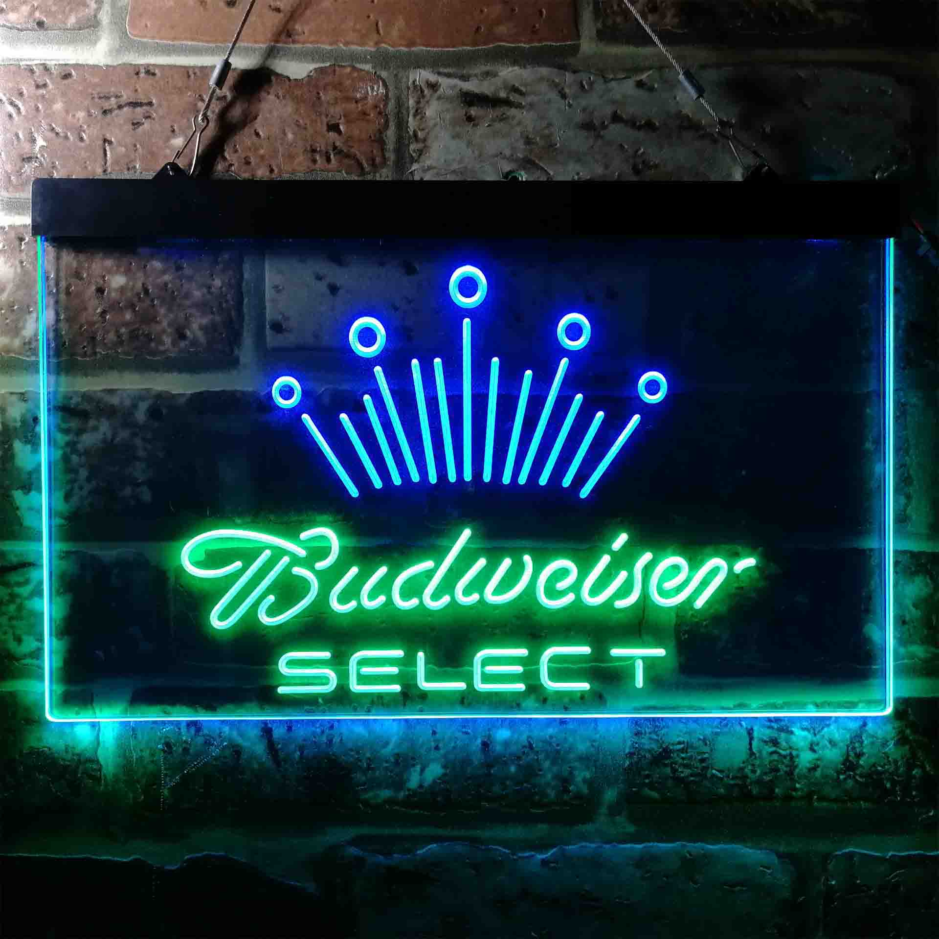 Budweiser Select Crown Classic Home Bar Neon Light LED Sign - Image 12