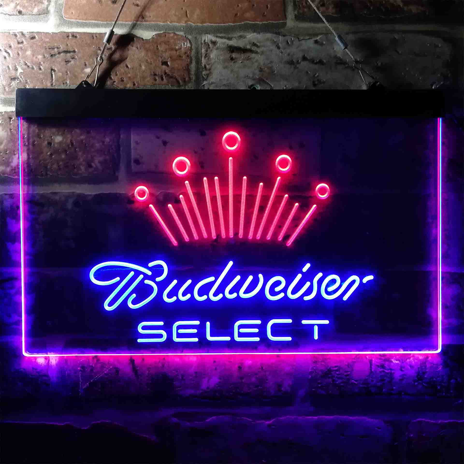 Budweiser Select Crown Classic Home Bar Neon Light LED Sign - Image 5