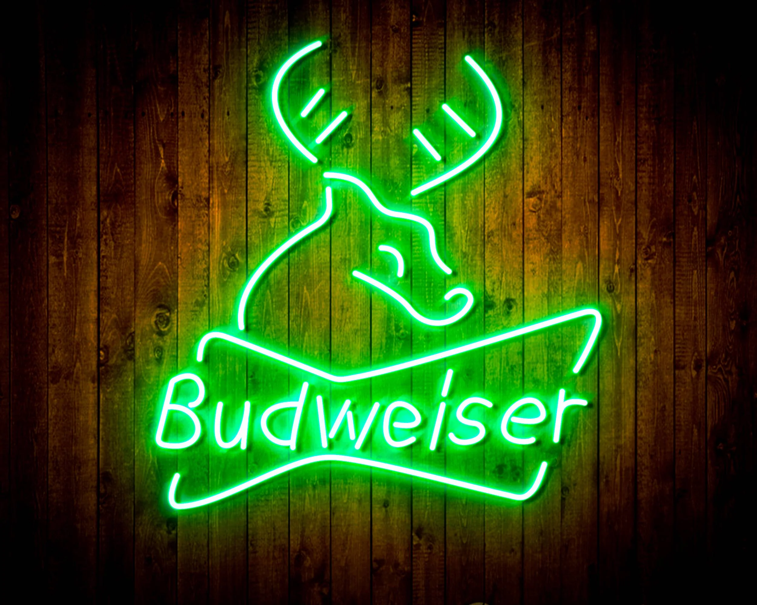 Budweiser Deer Bar Handmade Neon Flex LED Sign - Image 27