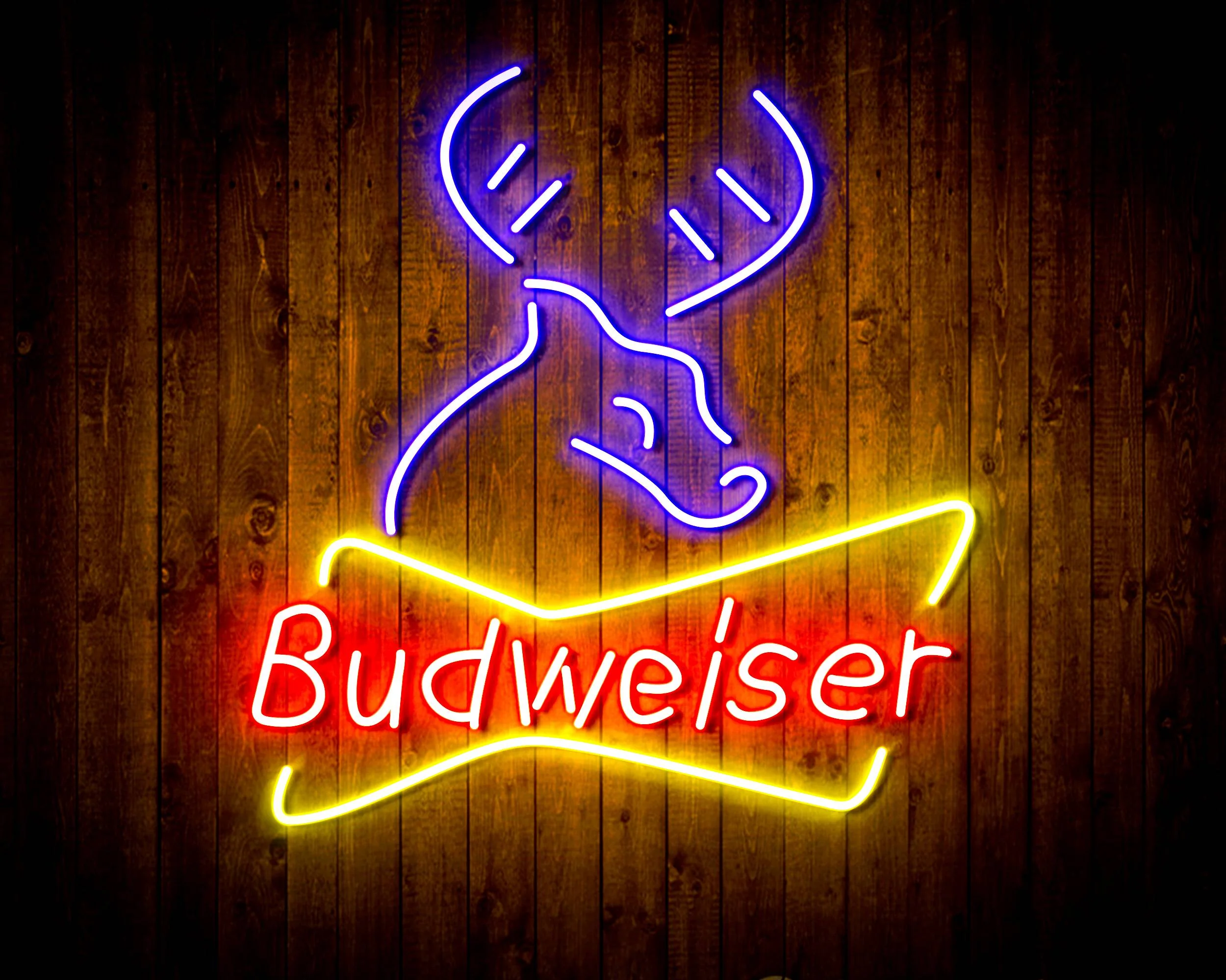 Budweiser Deer Bar Handmade Neon Flex LED Sign - Image 4