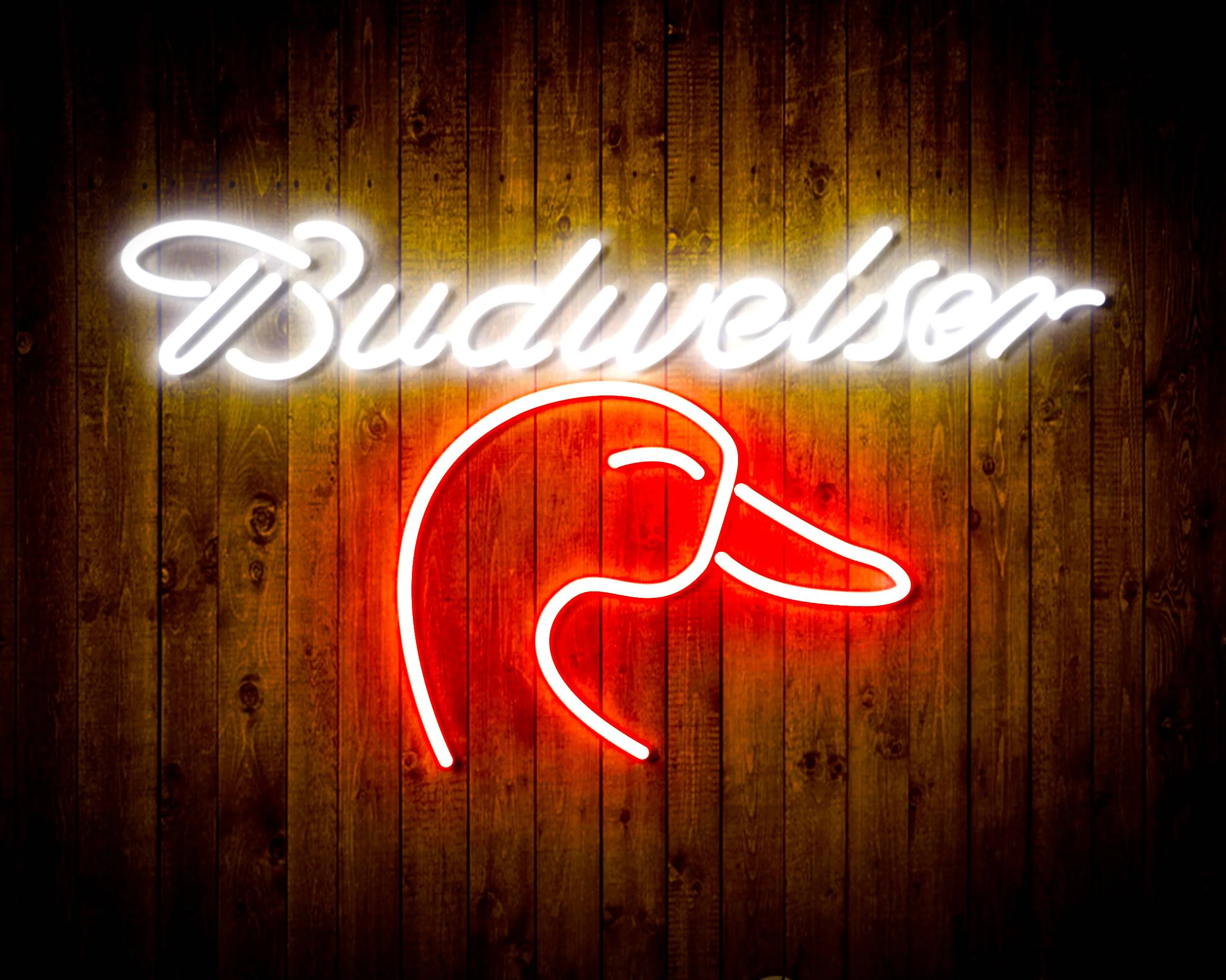 Budweiser with Goose Head Handmade Neon Flex LED Sign - Image 19