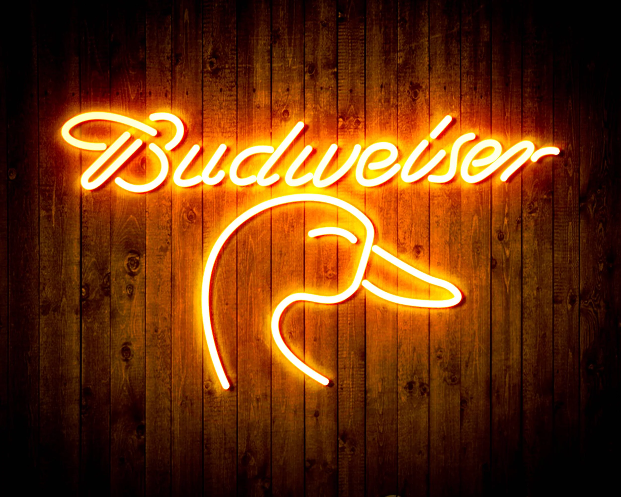 Budweiser with Goose Head Handmade Neon Flex LED Sign - Image 26
