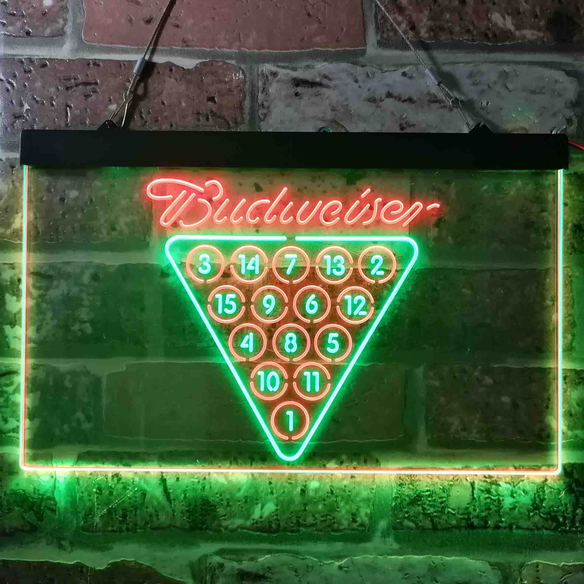 Budweisers Pool Room Bar Led Neon Sign - Image 2