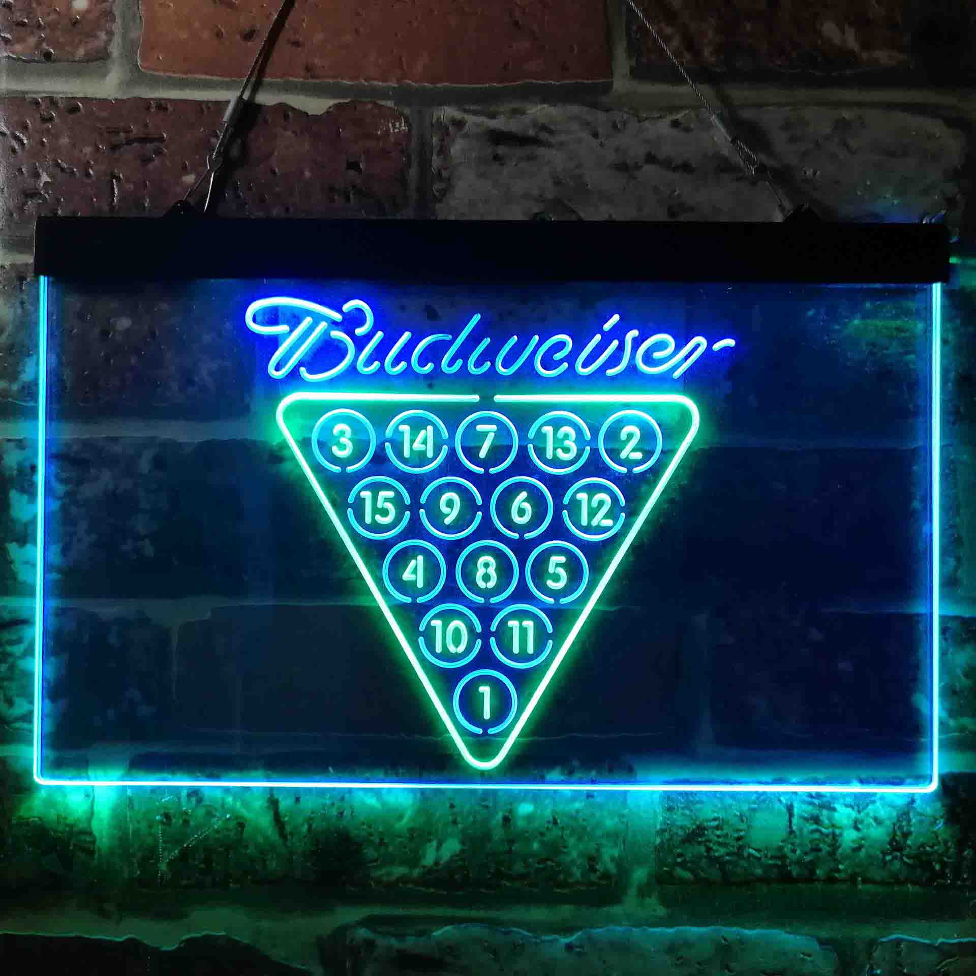 Budweisers Pool Room Bar Led Neon Sign - Image 3