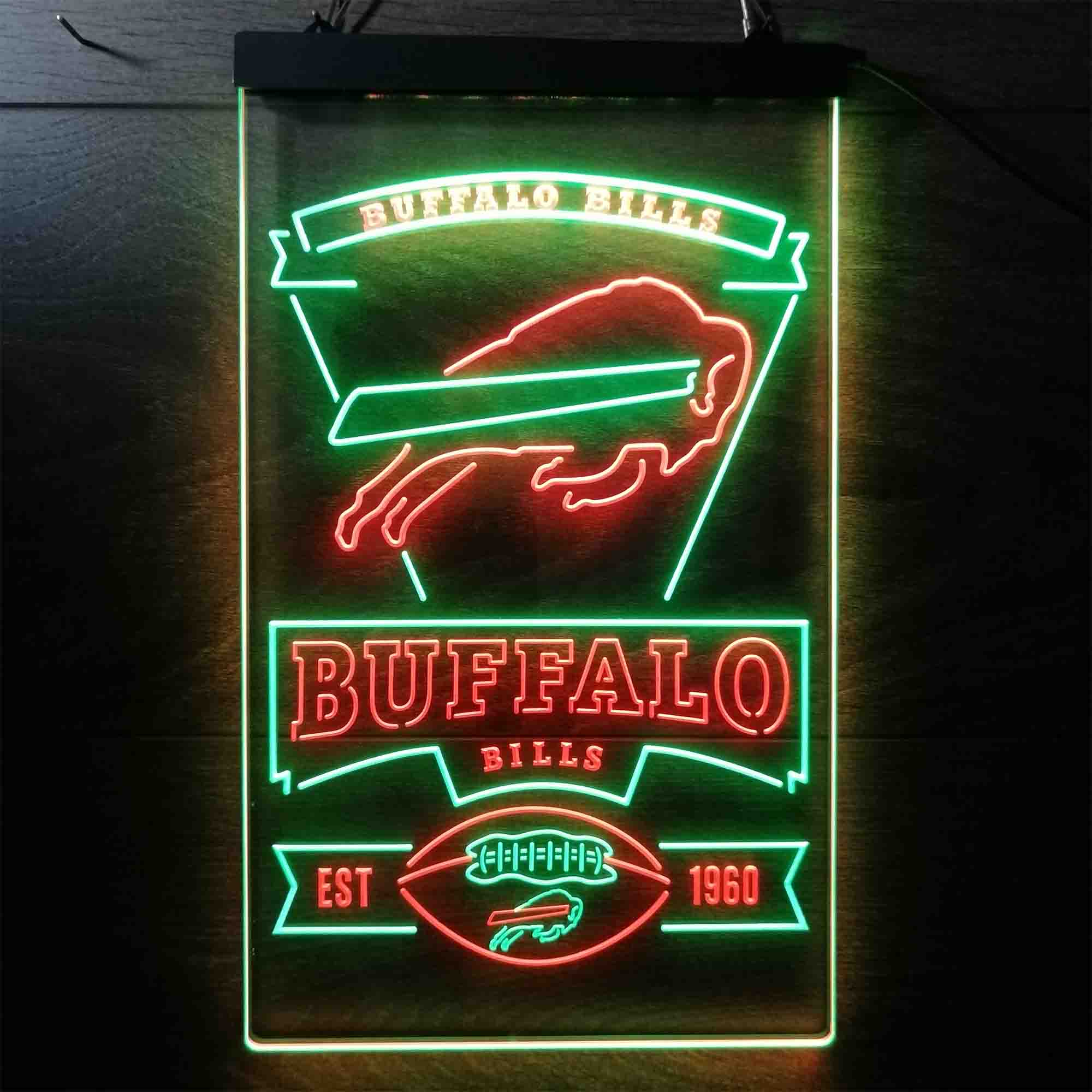 Buffalo Bills Bar Decor Neon LED Sign - Image 11