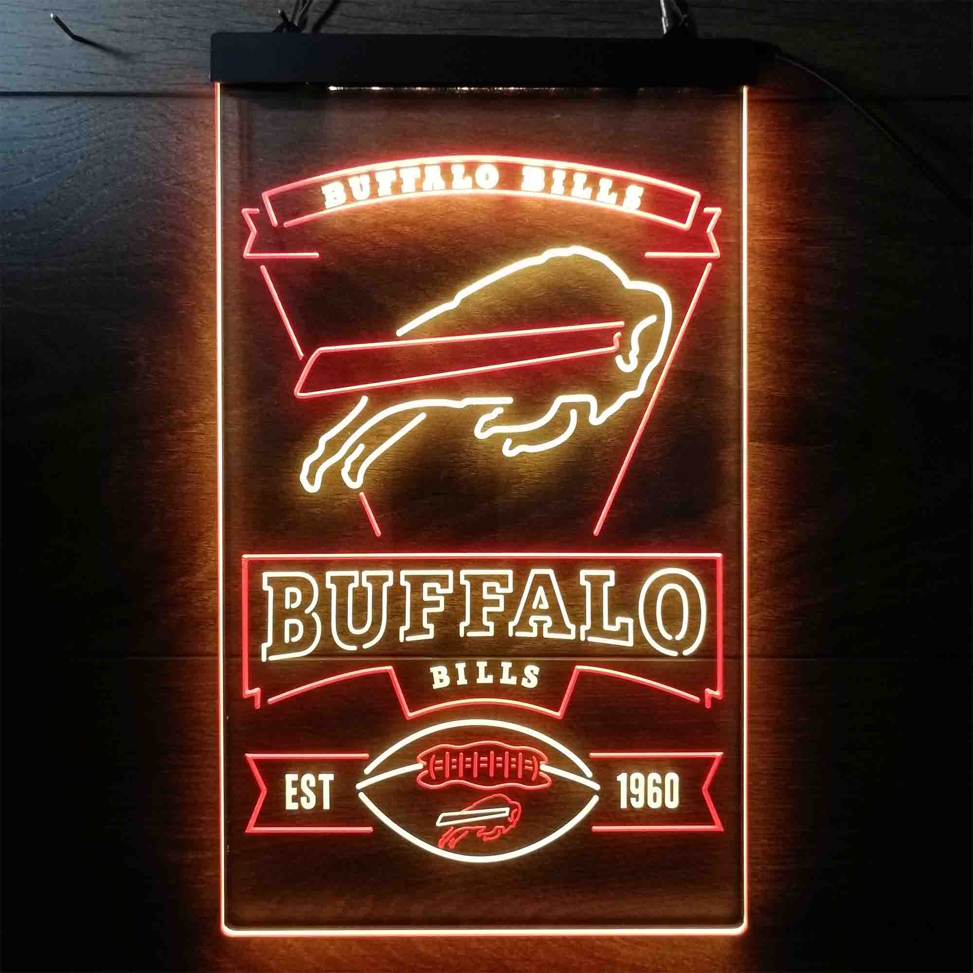 Buffalo Bills Bar Decor Neon LED Sign - Image 4