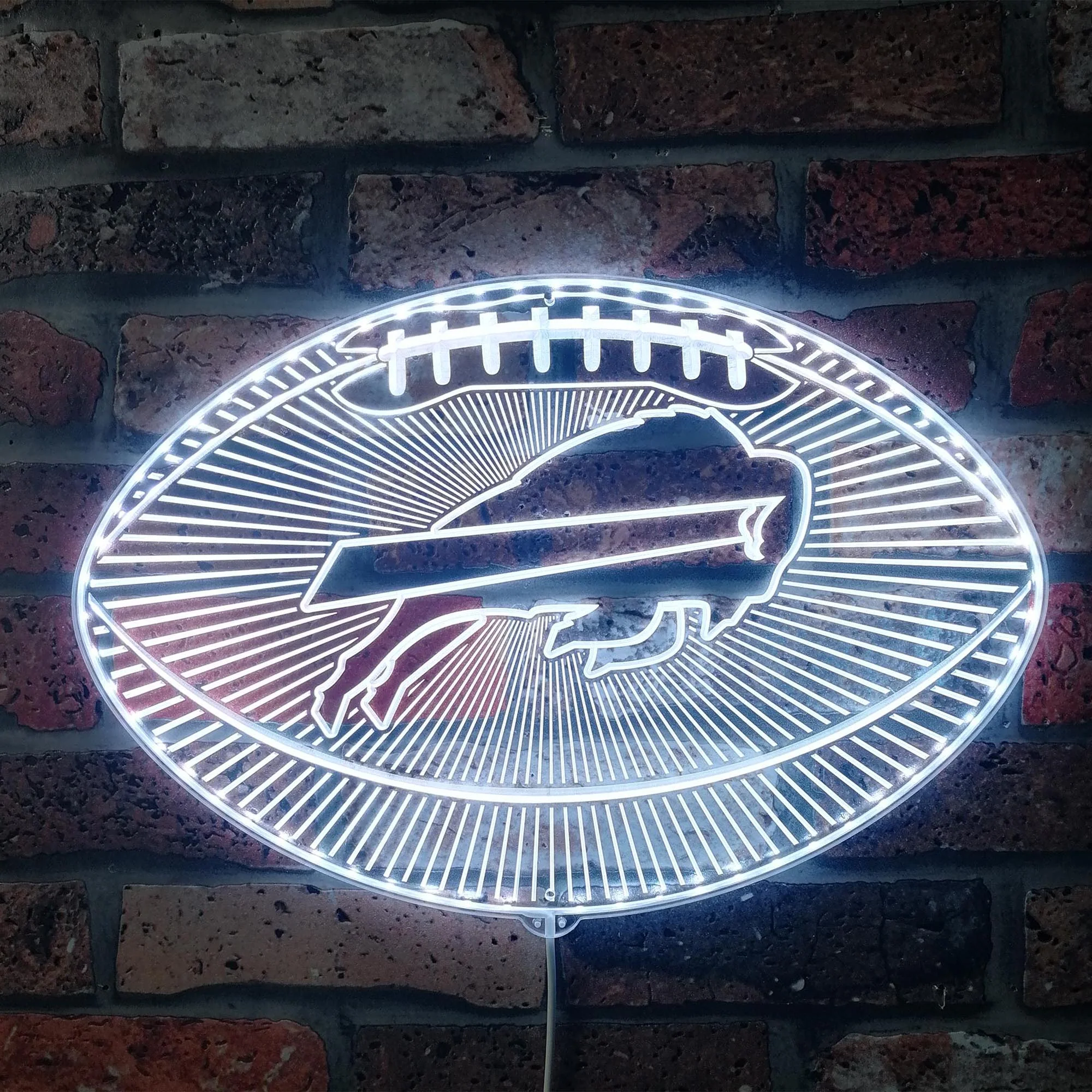 Buffalo Bills Football Neon LED Sign with Dynamic RGB Colors - Image 5