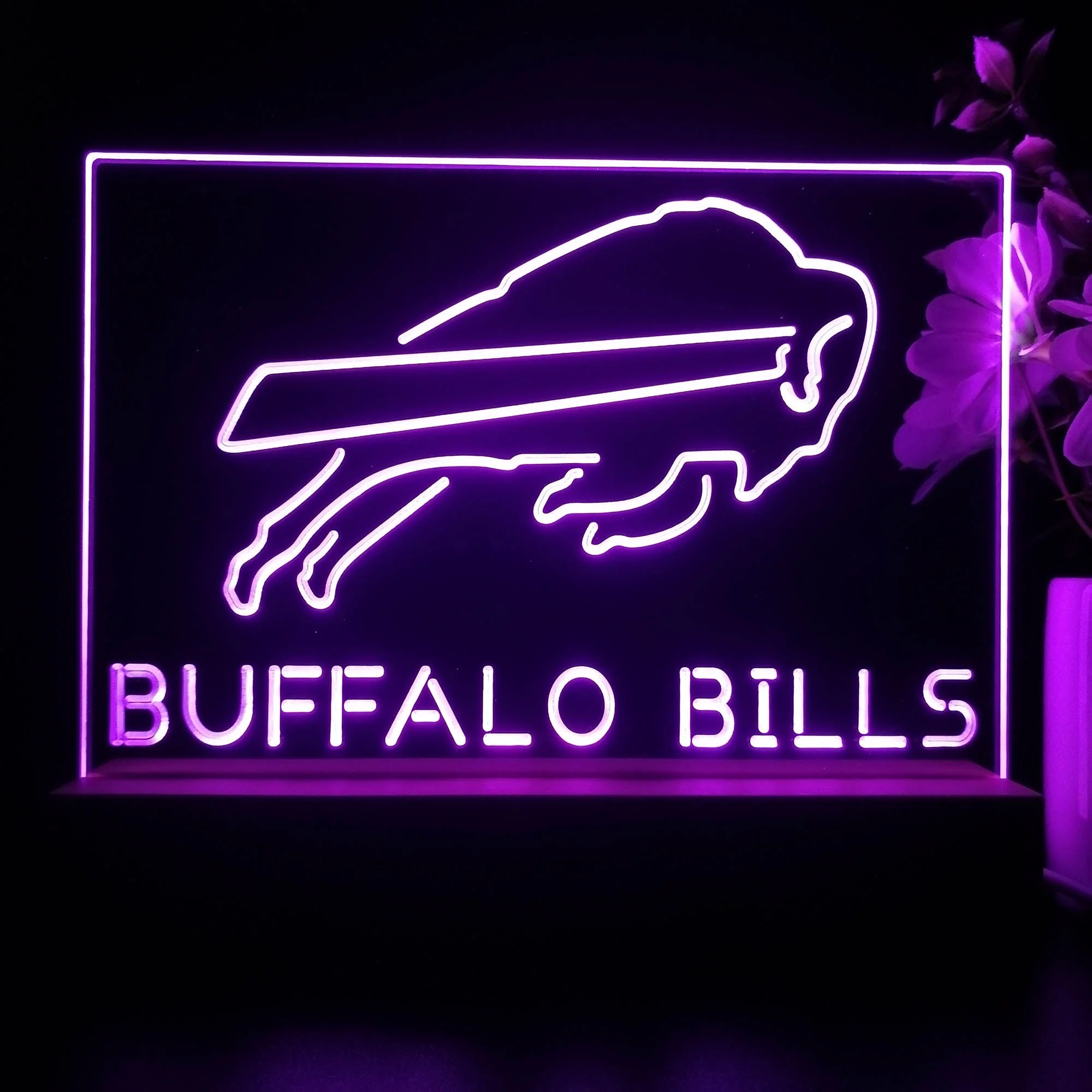 Buffalo Bills Neon Sign Pub Bar Lamp - Image 3