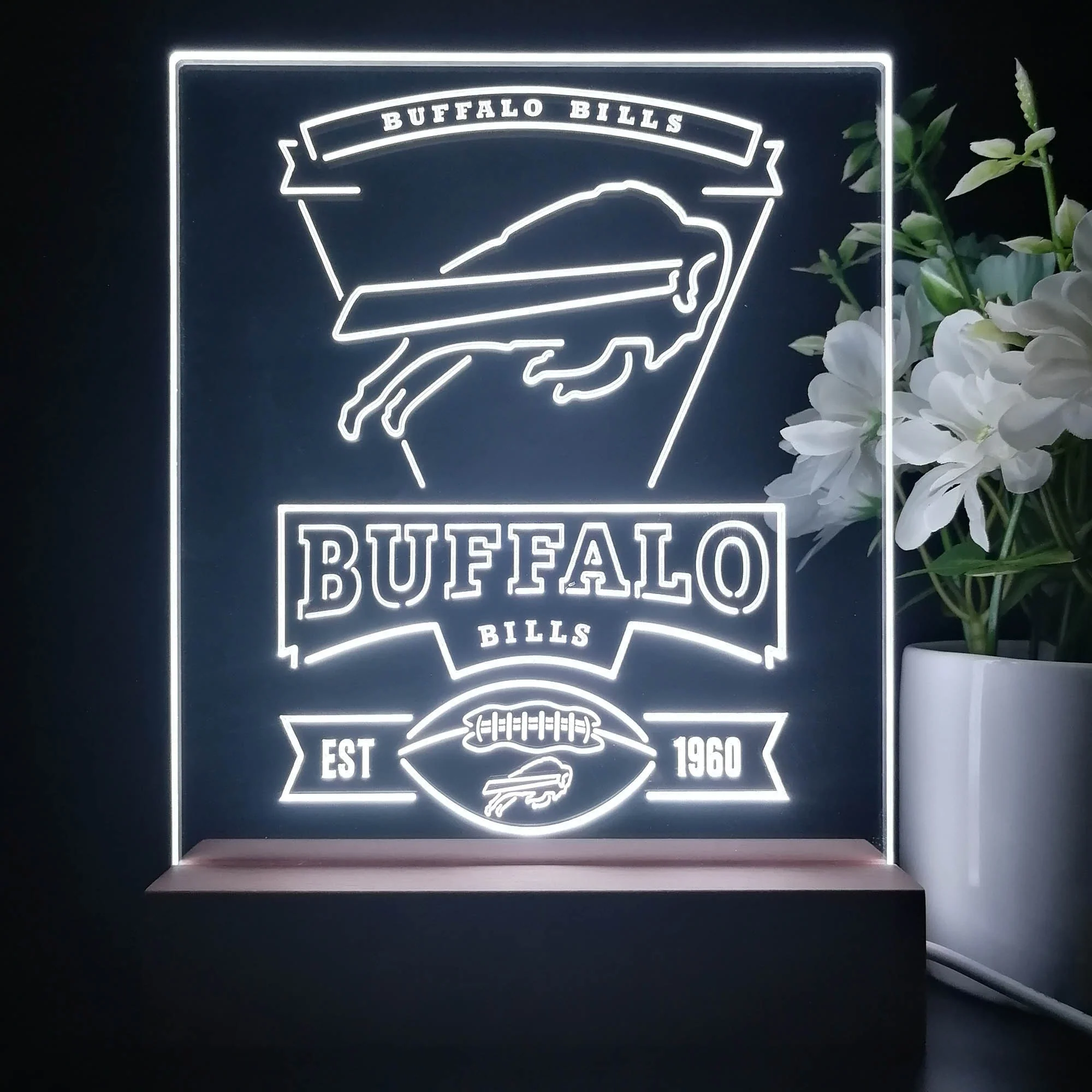 Buffalo Bills Souvenir Neon Sign Pub Bar Lamp - Image 3