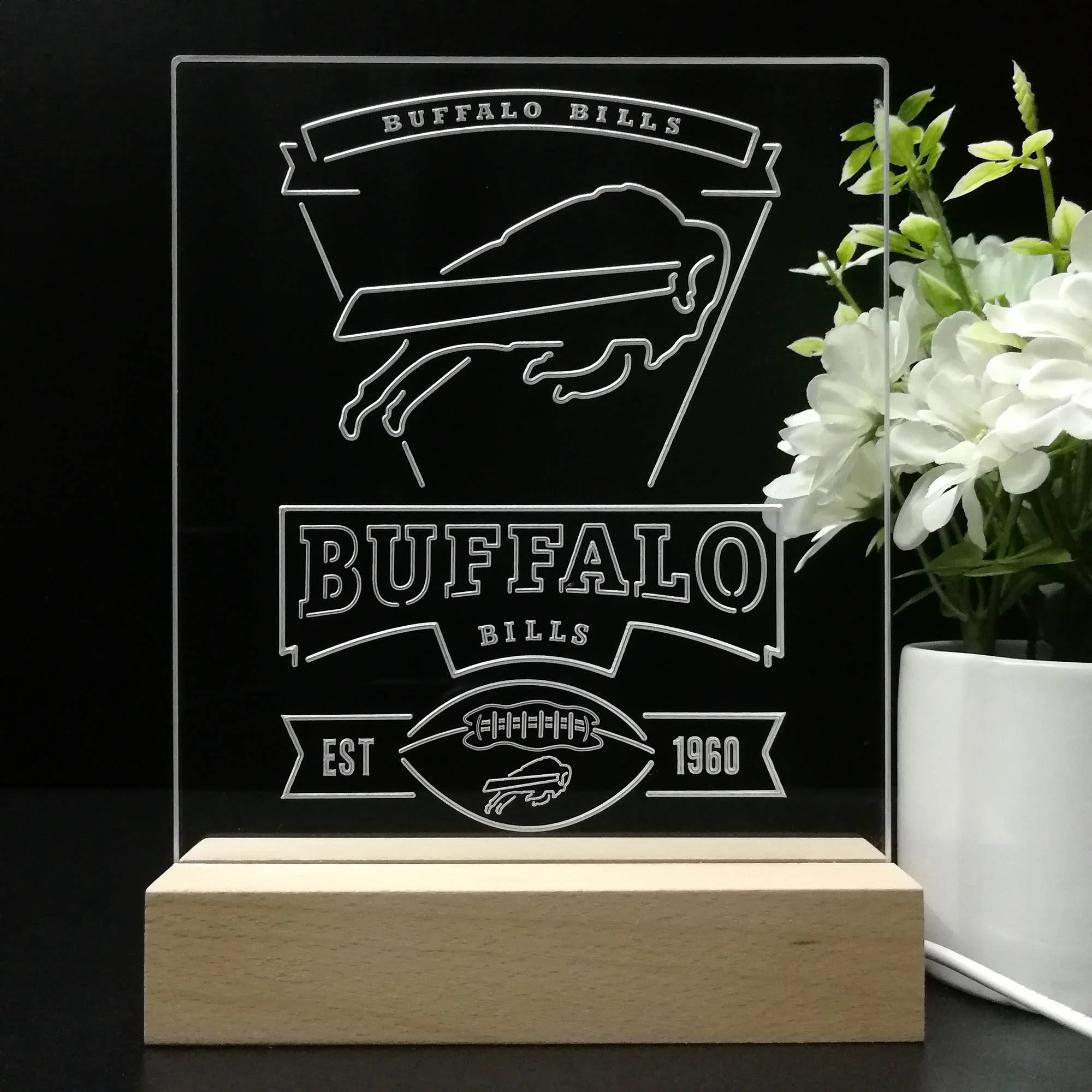 Buffalo Bills Souvenir Neon Sign Pub Bar Lamp - Image 8