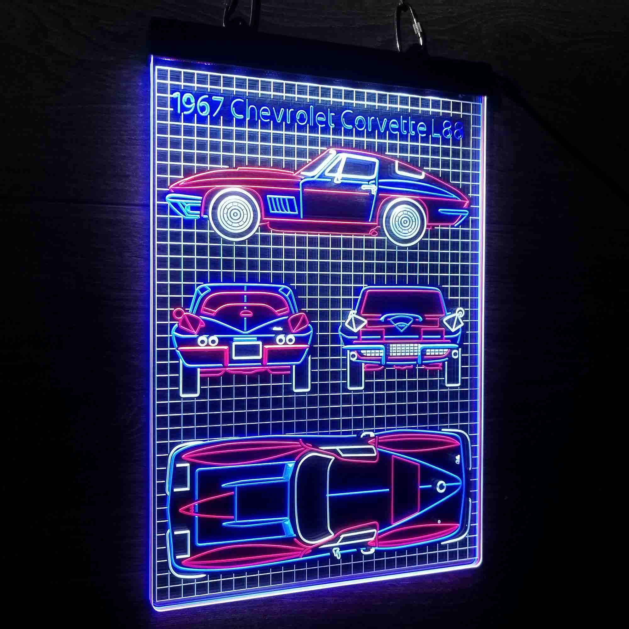 Custom 1967 Vintage Car Garage Neon LED Sign 3 Colors - Image 10