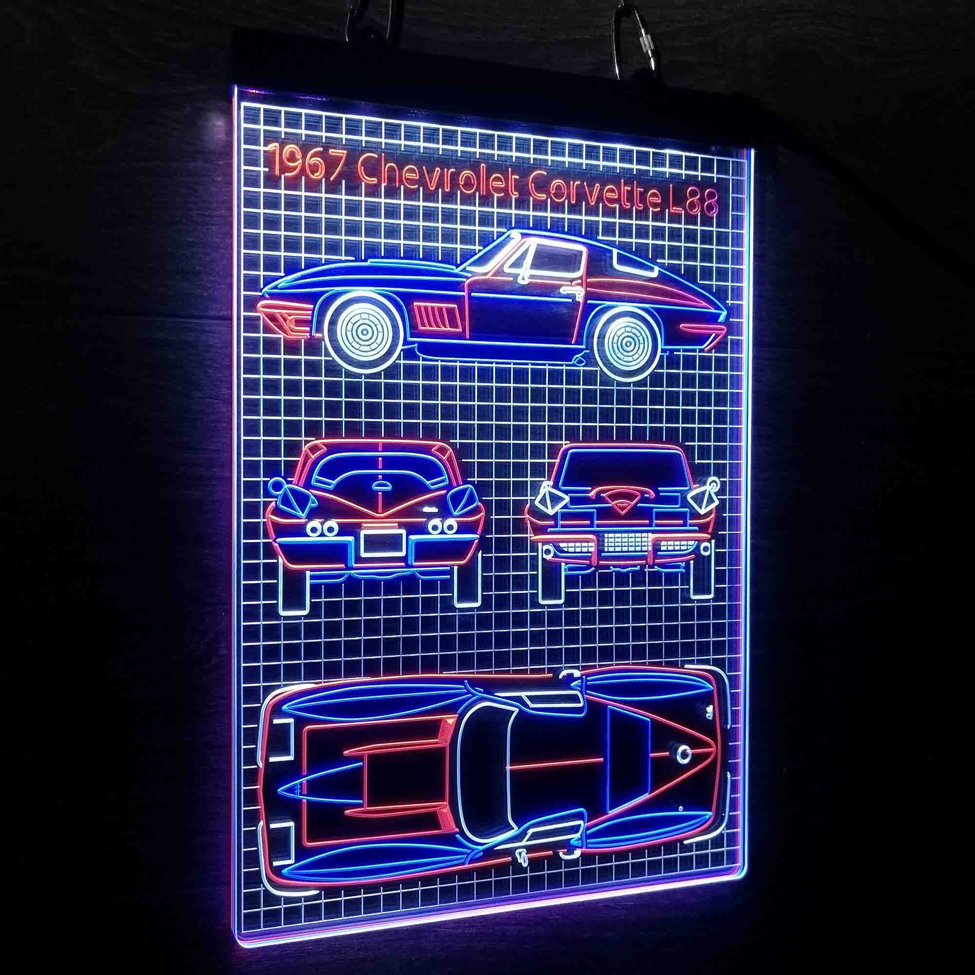 Custom 1967 Vintage Car Garage Neon LED Sign 3 Colors - Image 12