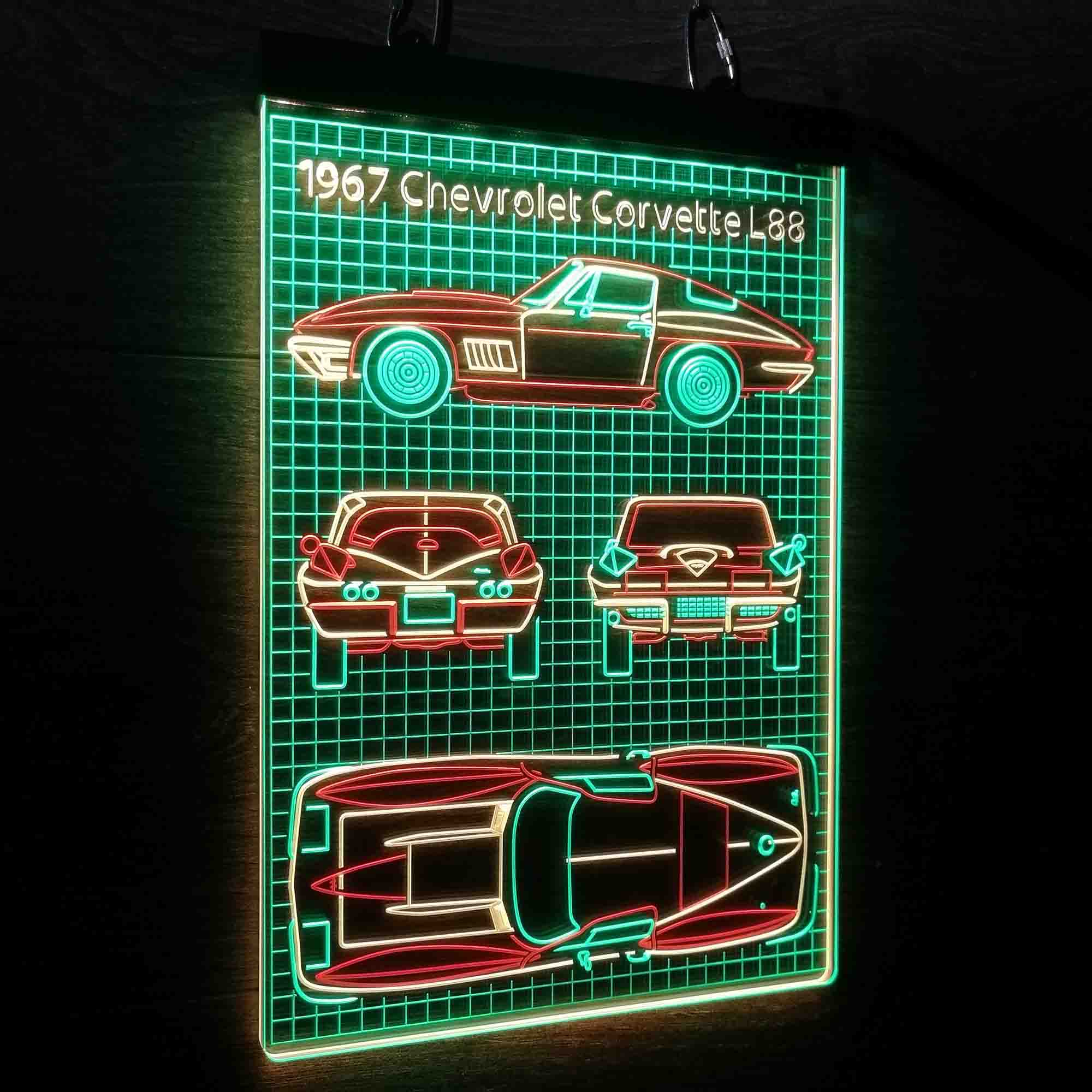 Custom 1967 Vintage Car Garage Neon LED Sign 3 Colors - Image 13