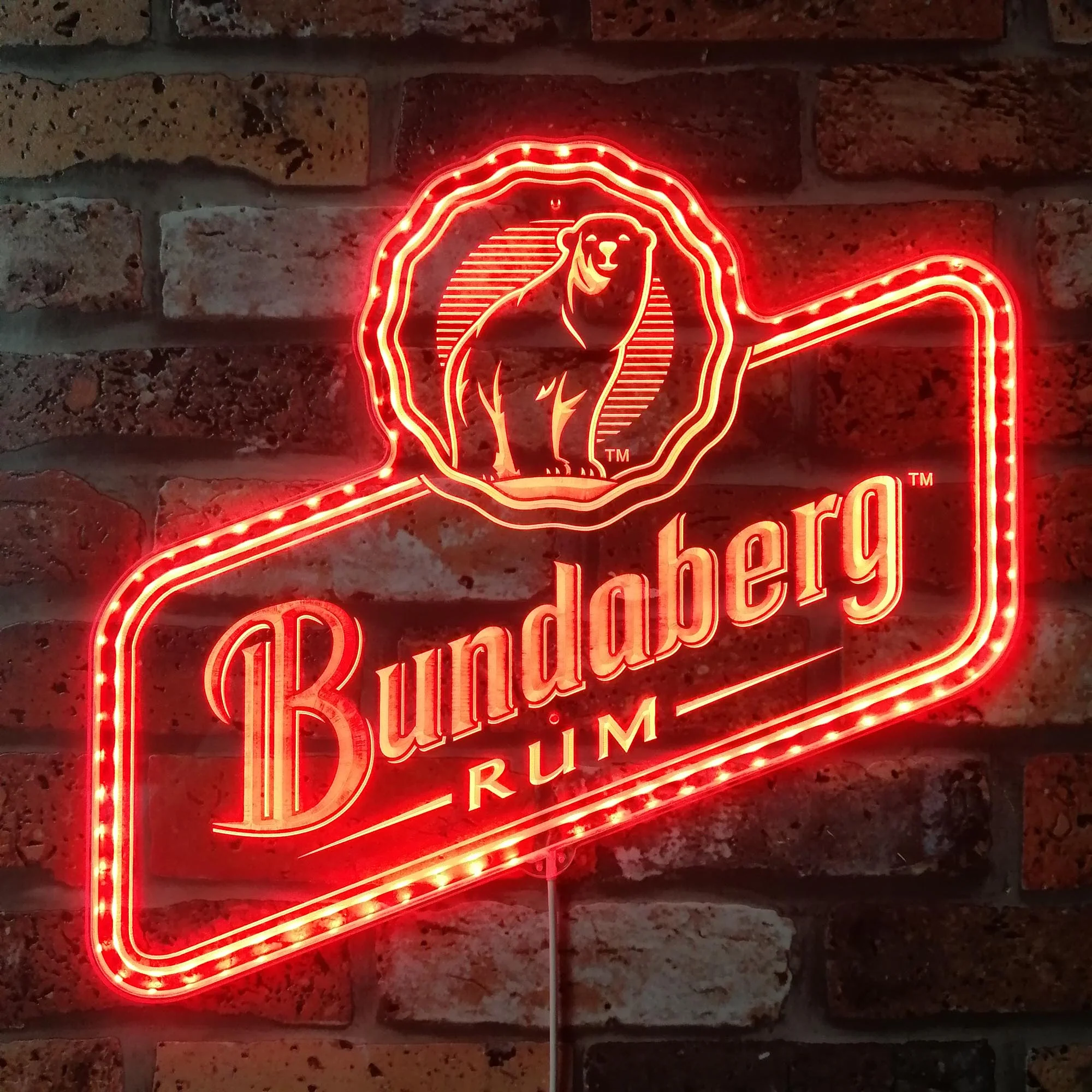 Bundaberg Rum Neon LED Sign with Dynamic RGB Colors - Image 3