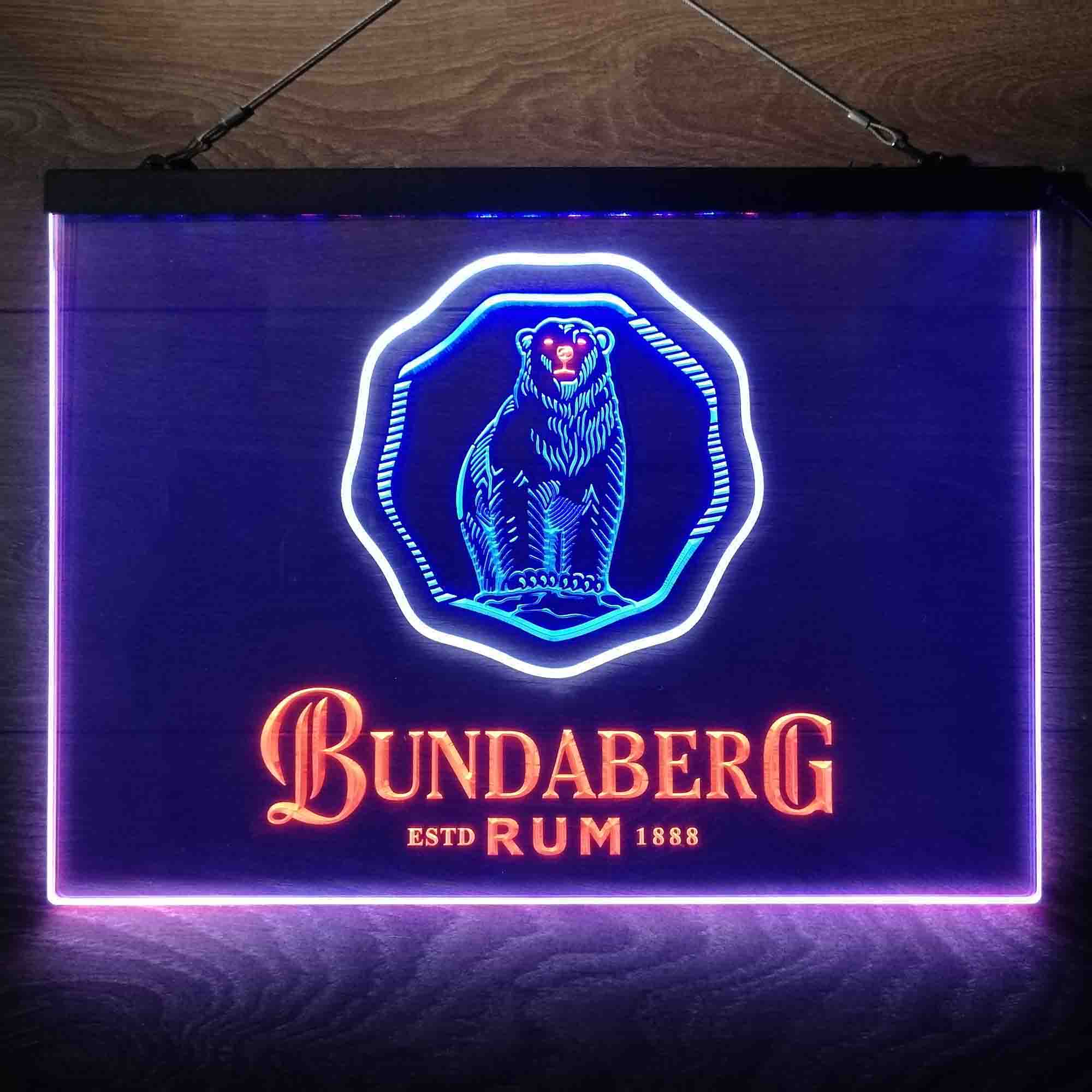 Bundaberg Rum Neon 3-Color LED Sign - Image 4