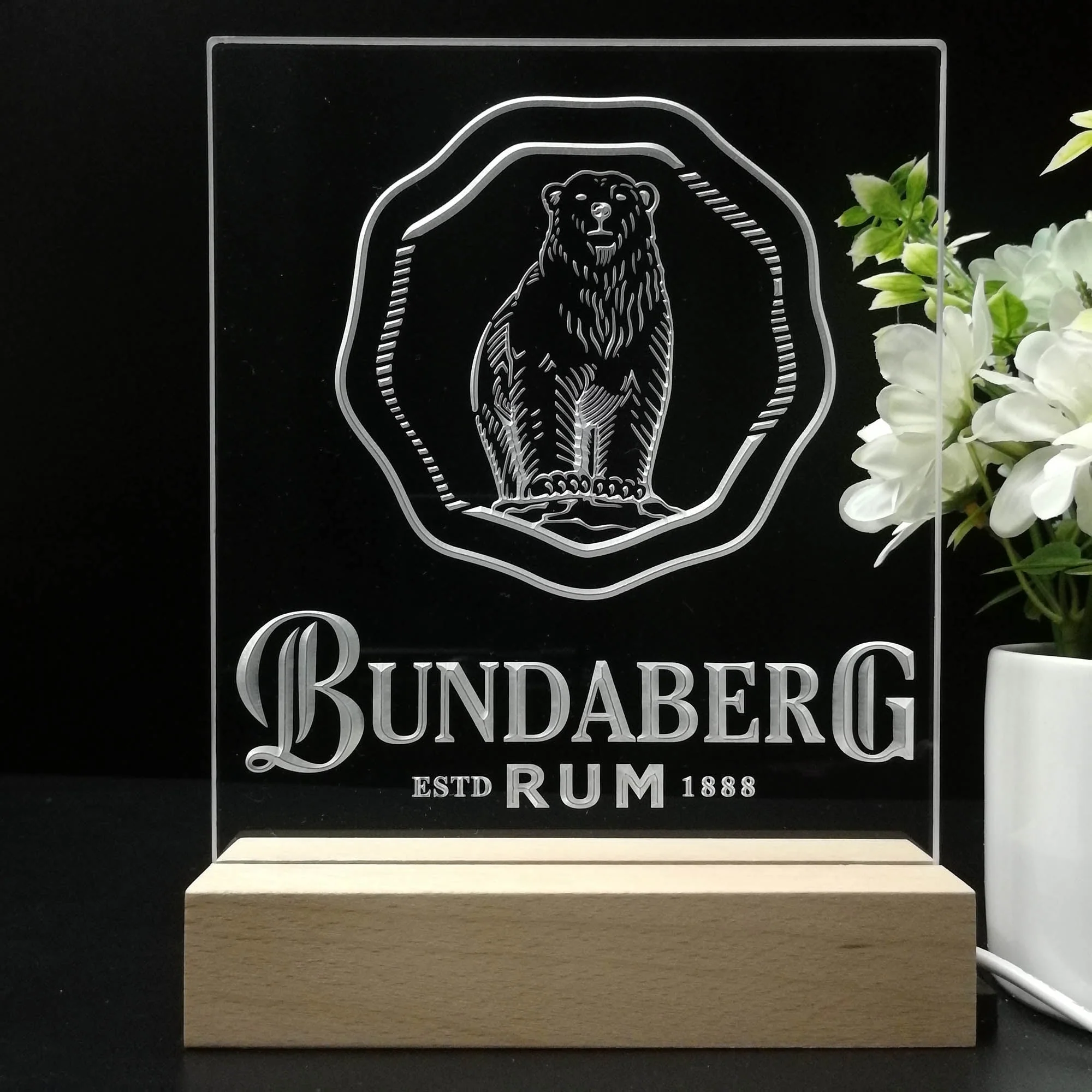 Bundaberg Rum 3D Illusion Night Light Desk Lamp - Image 8