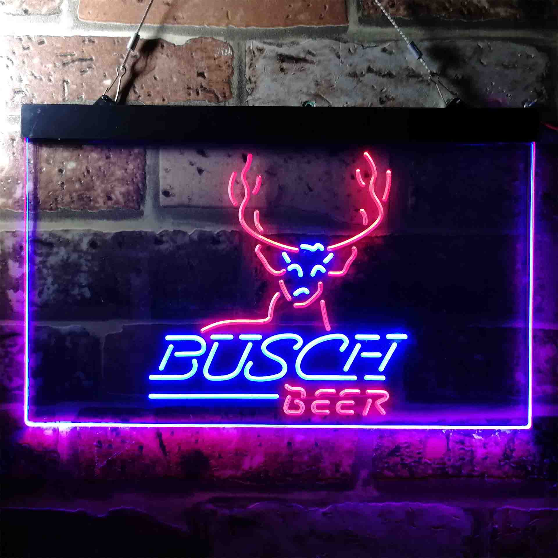 Busch Beer Cabin Deer Hunt Neon-Like LED Sign - Image 11