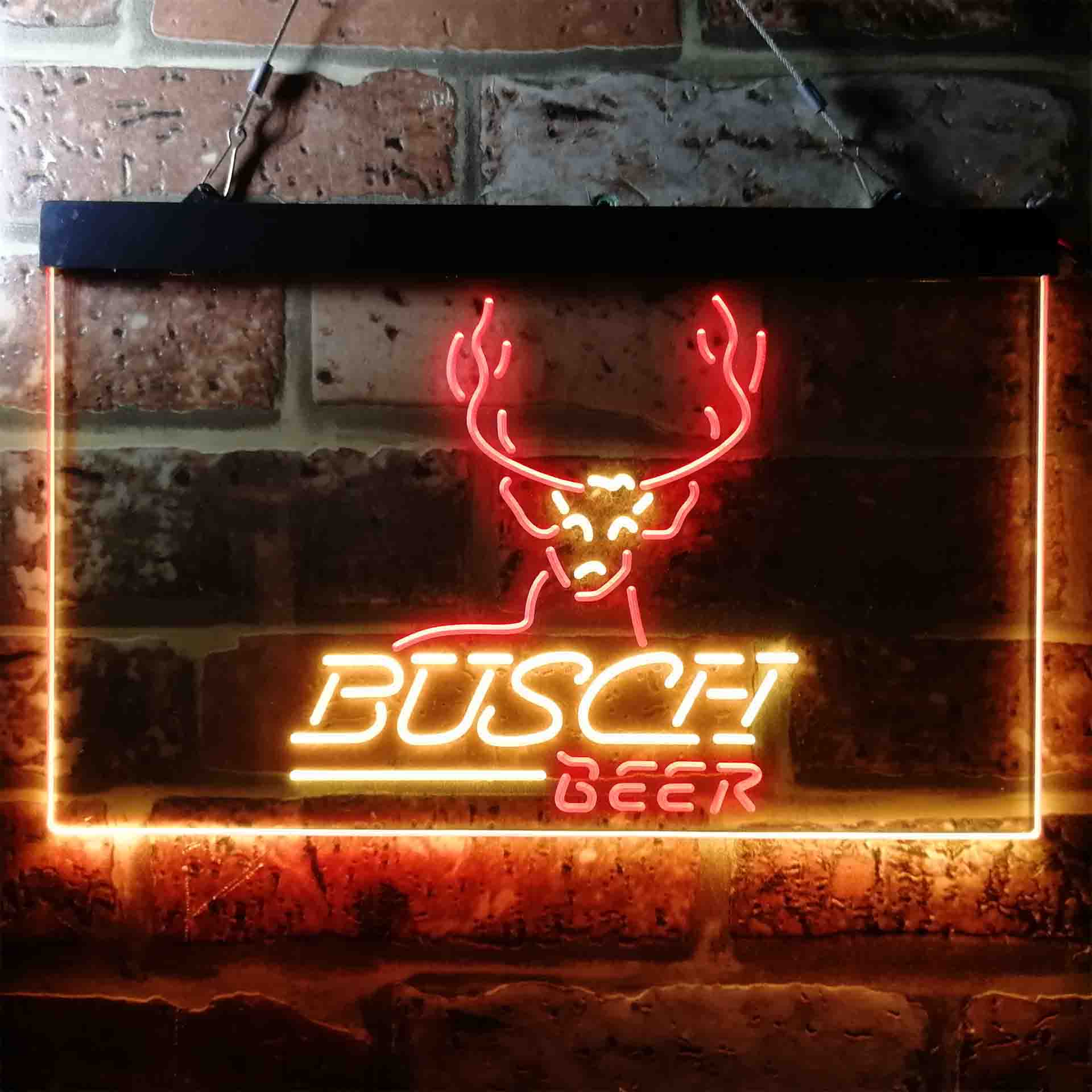Busch Beer Cabin Deer Hunt Neon-Like LED Sign - Image 12