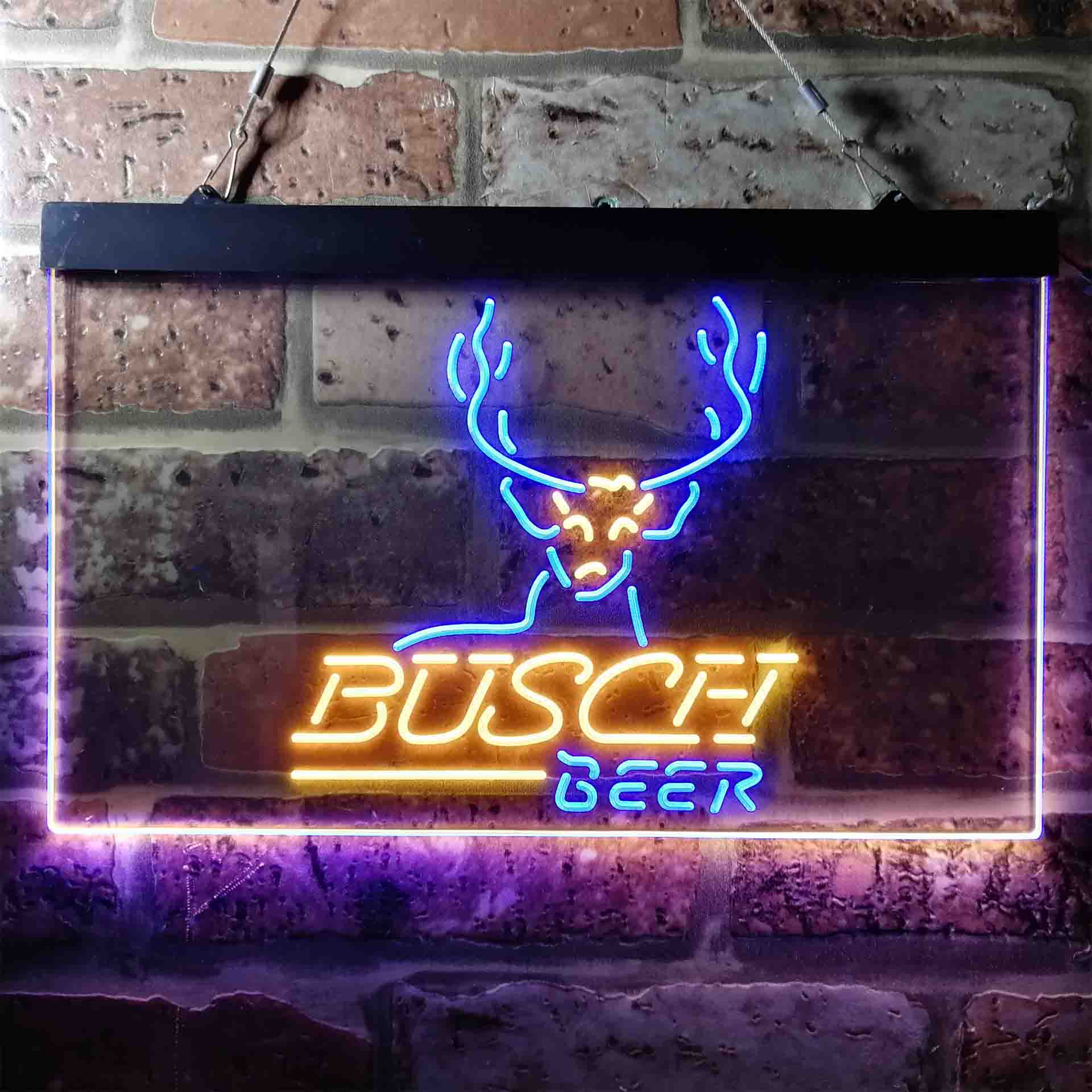 Busch Beer Cabin Deer Hunt Neon-Like LED Sign - Image 13