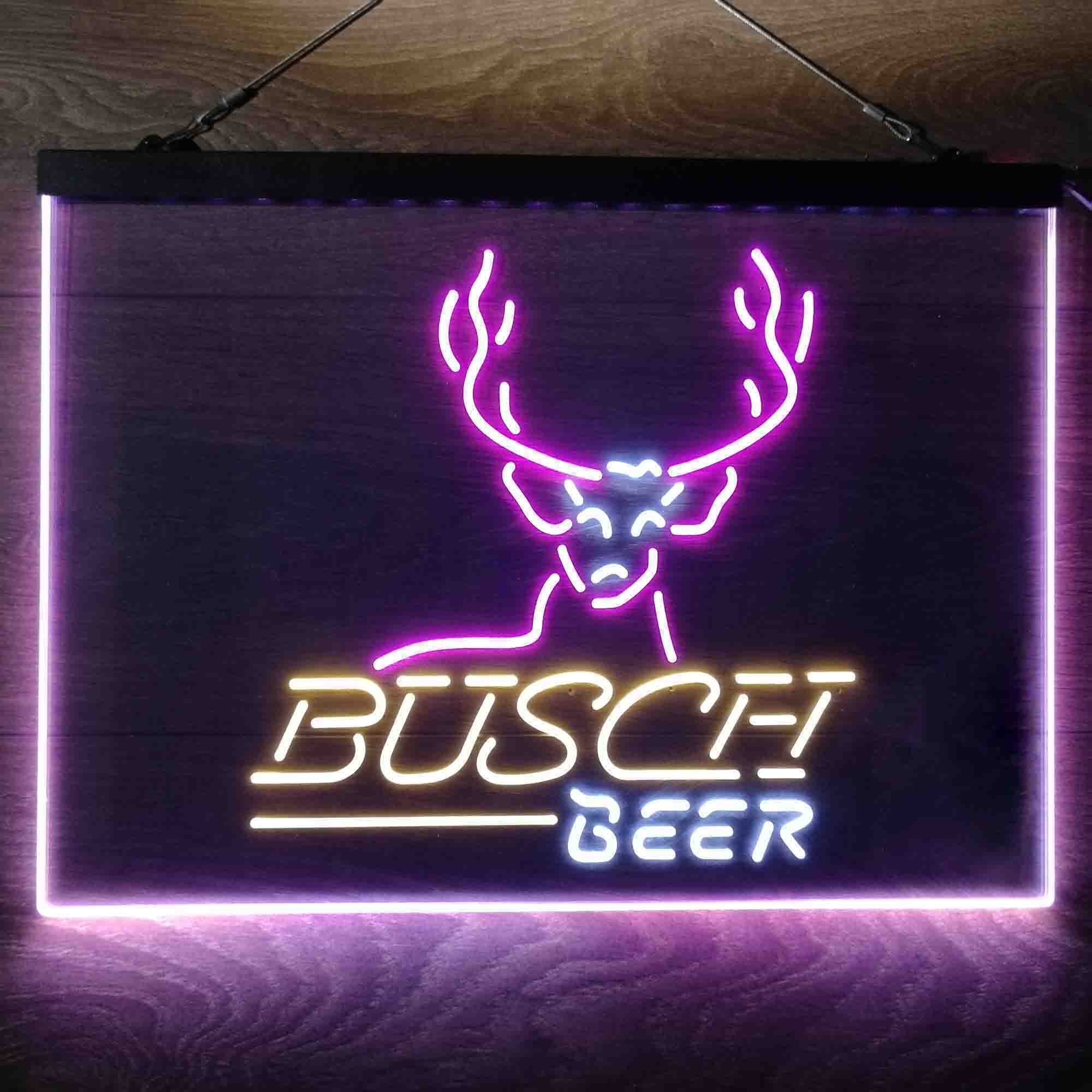 Busch Beer Cabin Deer Hunt Neon-Like LED Sign - Image 17