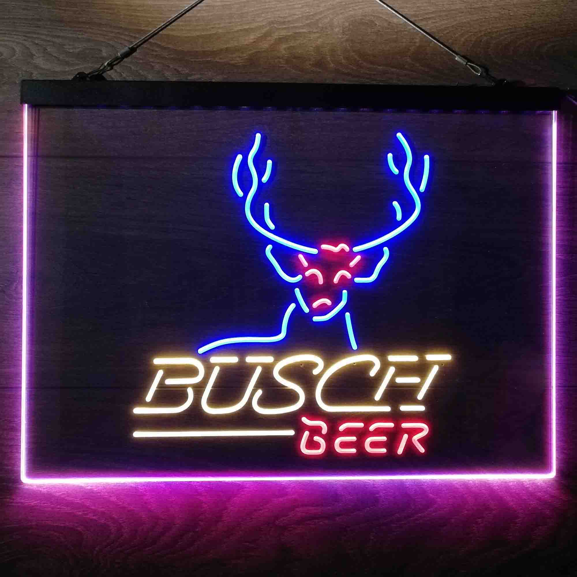 Busch Beer Cabin Deer Hunt Neon-Like LED Sign - Image 21