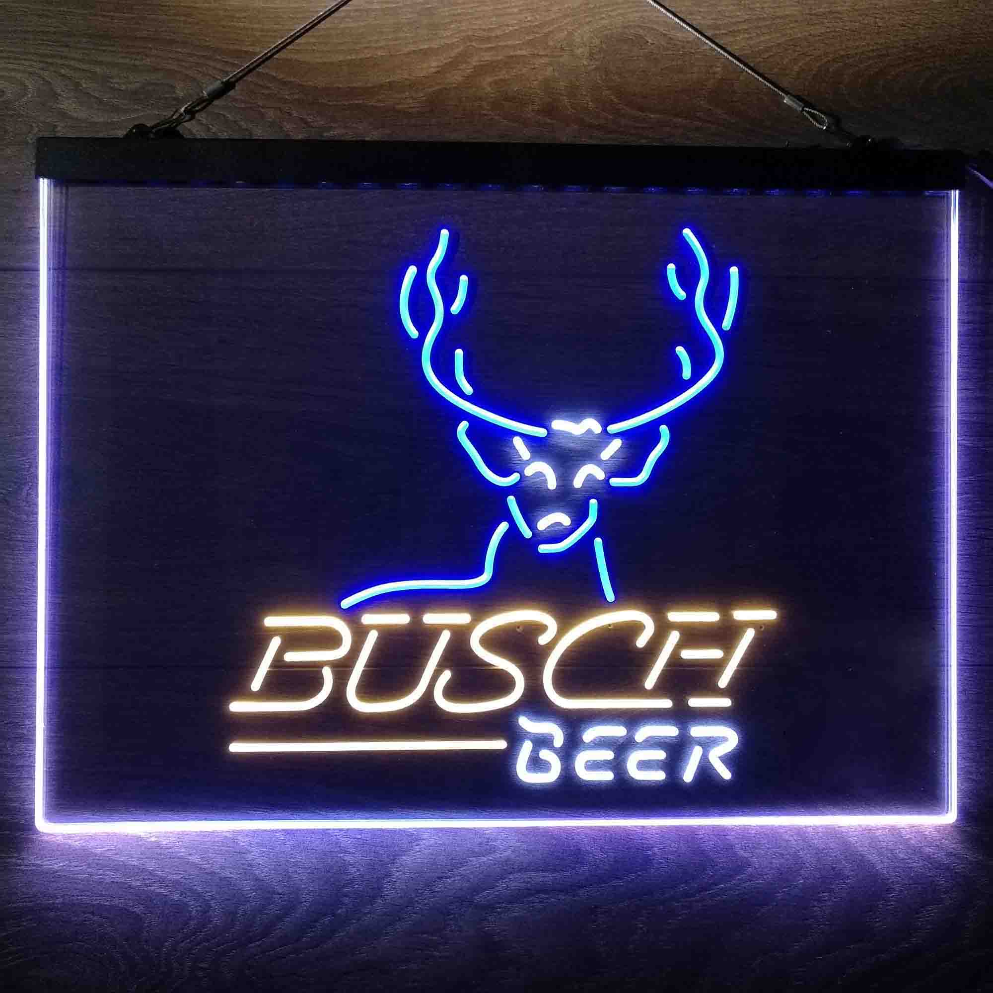 Busch Beer Cabin Deer Hunt Neon-Like LED Sign - Image 22