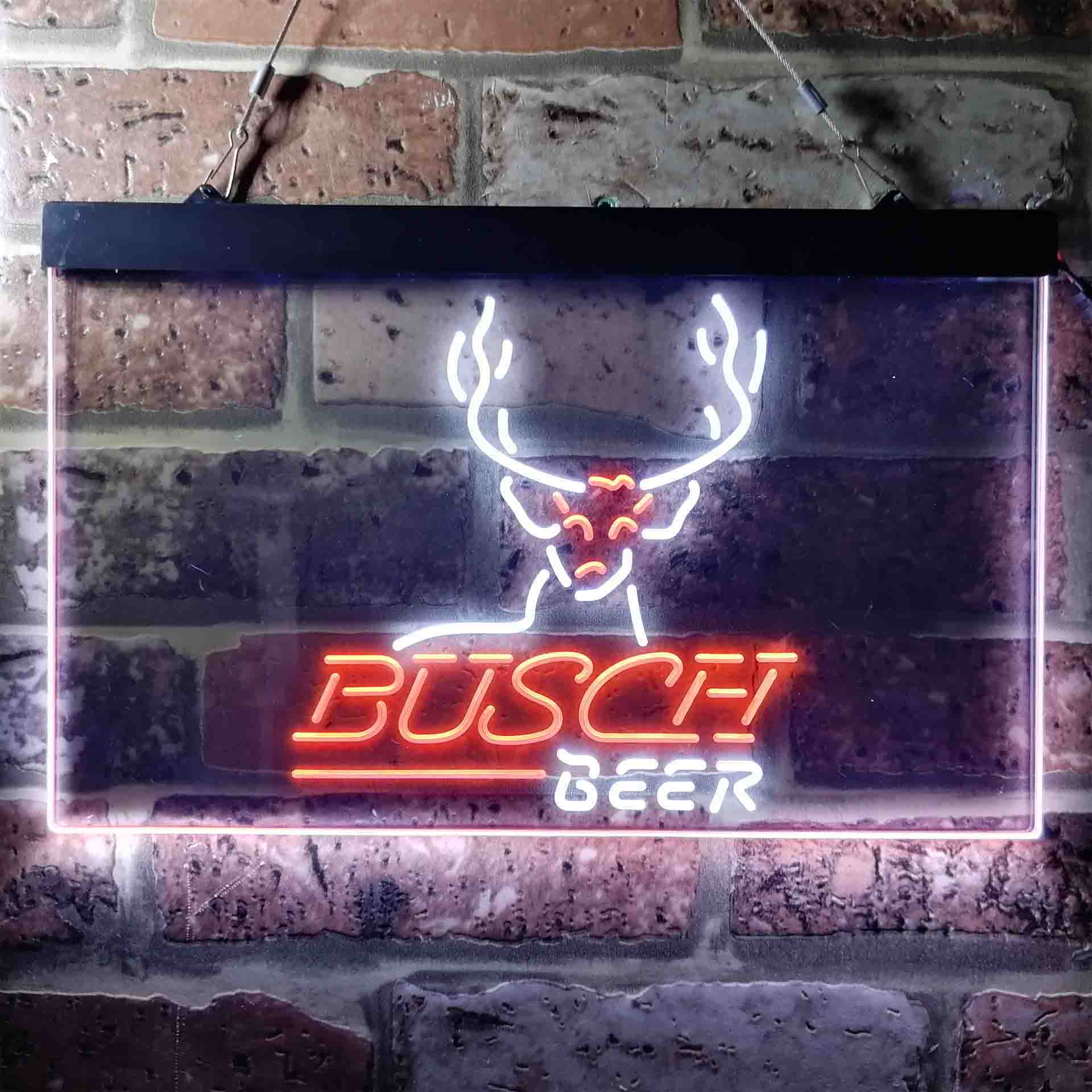 Busch Beer Cabin Deer Hunt Neon-Like LED Sign - Image 3
